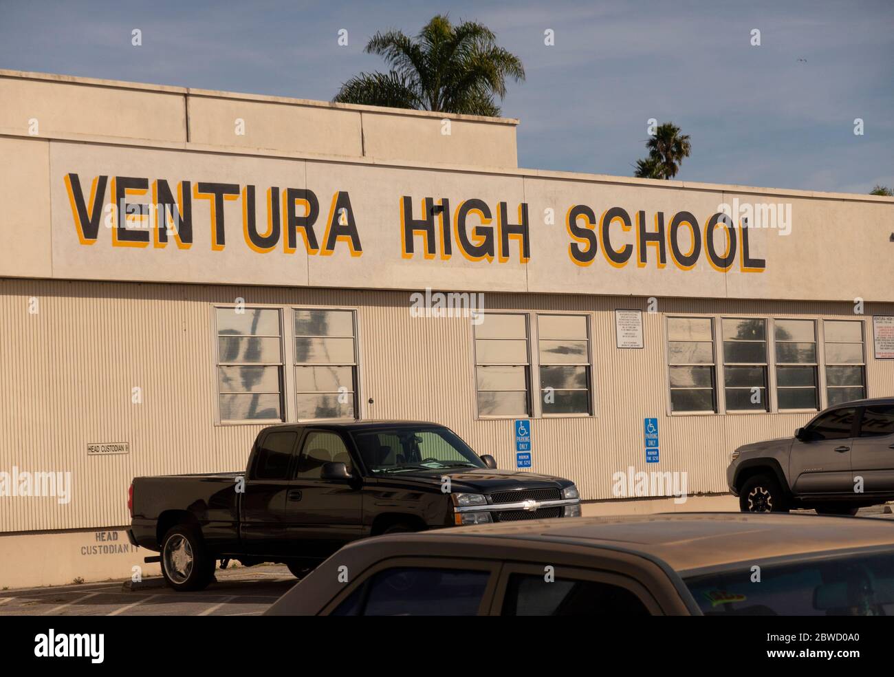 Ventura High School Gebäude Ventura CA Stockfoto