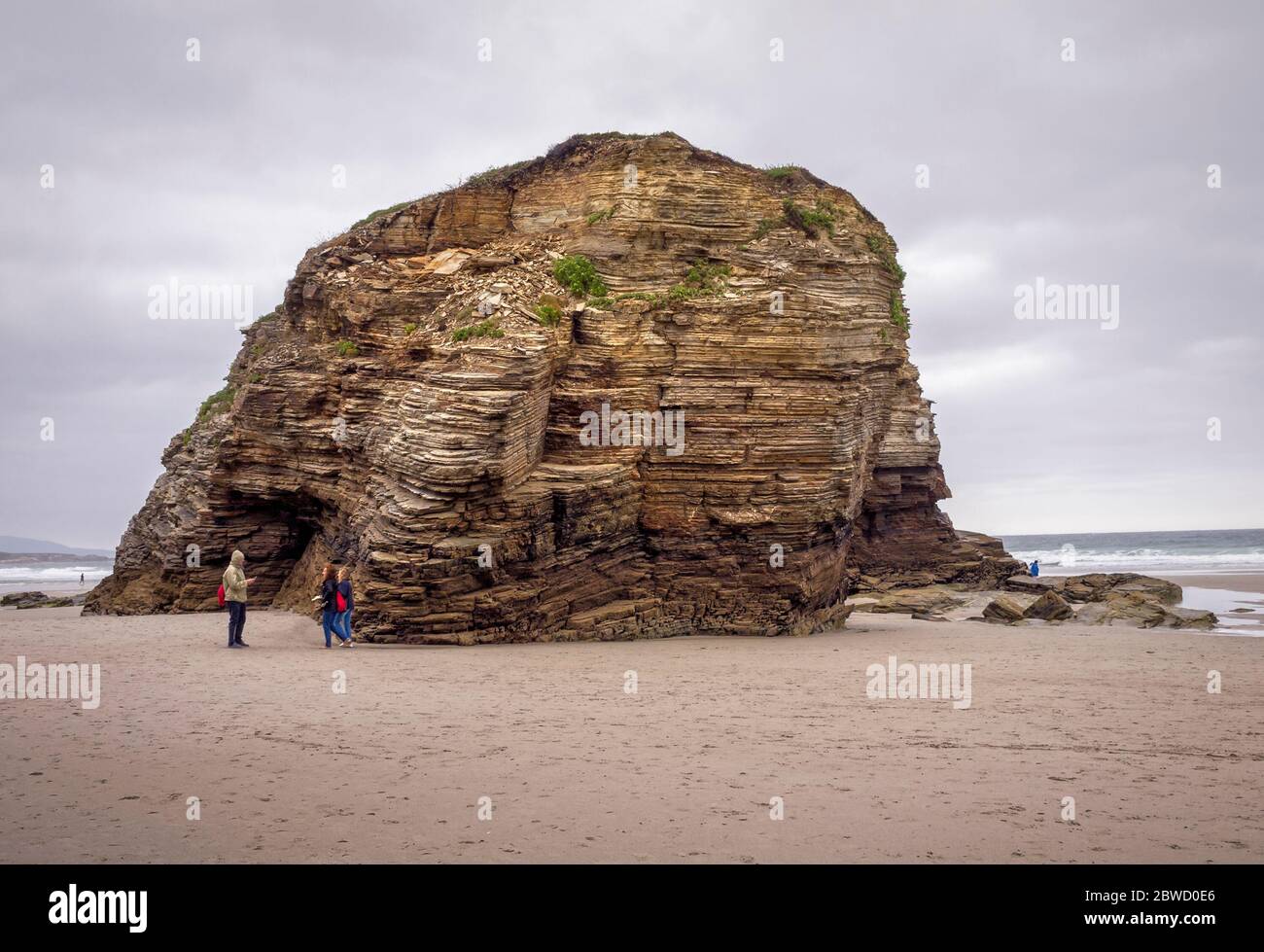 Playa de Las Catedrales. Monumento natural. Ribadeo. Lugo. Galizien. España Stockfoto