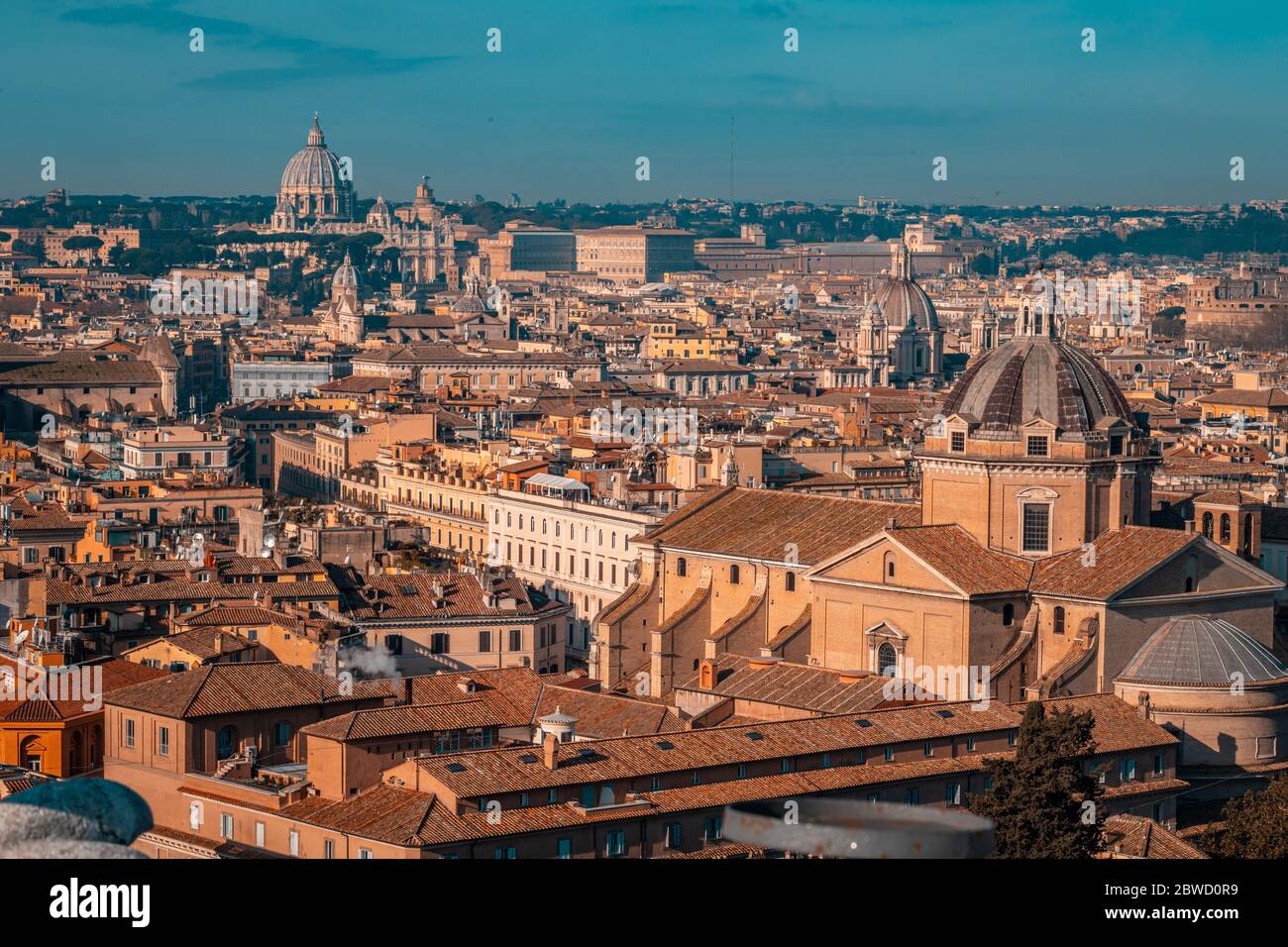 Panoramablick auf Rom Stockfoto