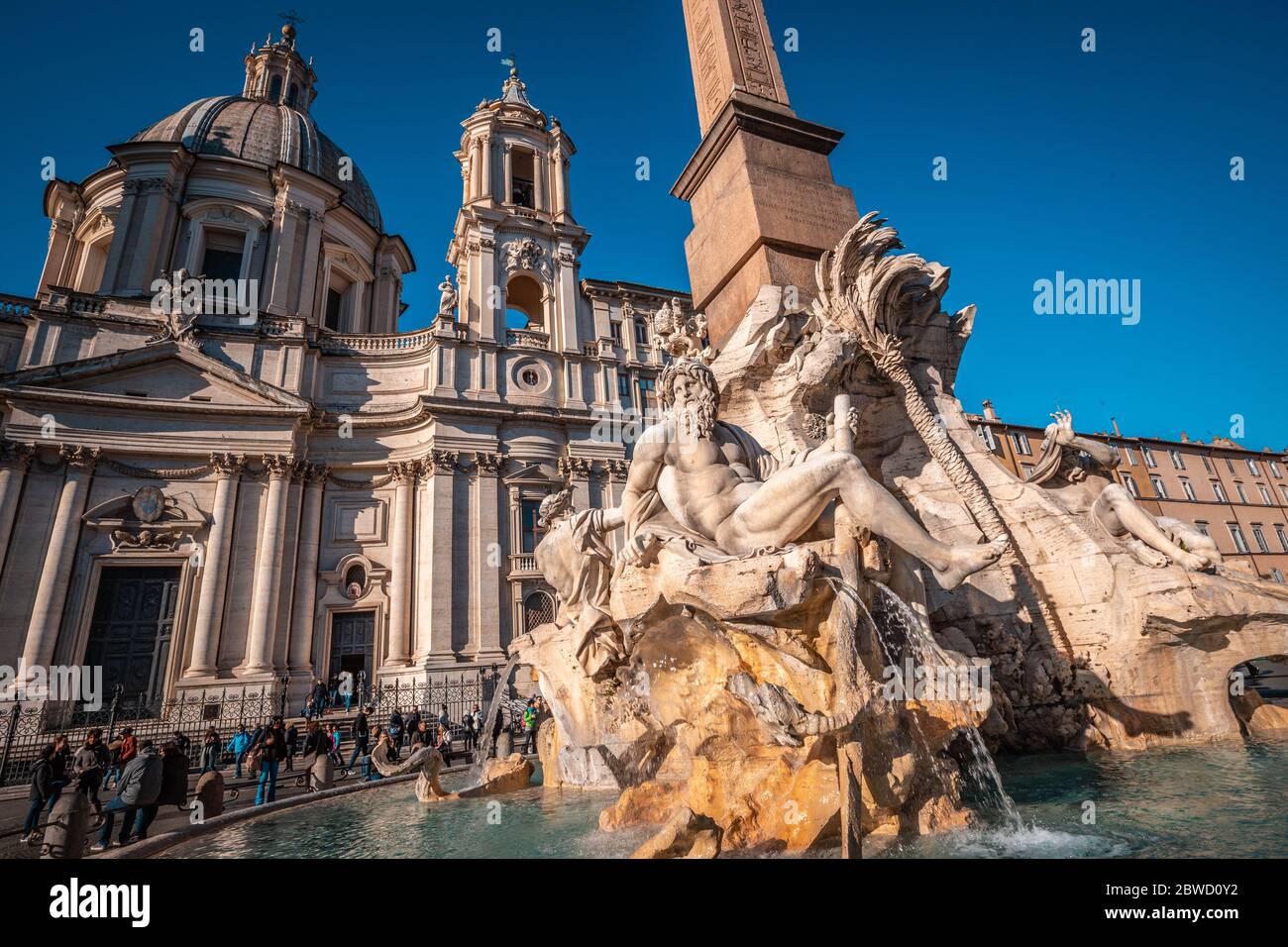 Sant'Agnese in Agone auf der Piazza Navona in Rom Italien Stockfoto