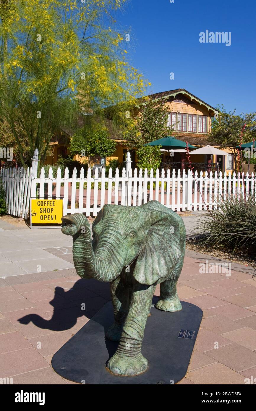 Café-Bar, Mesa City, Großraum Phoenix, Arizona, USA Stockfoto