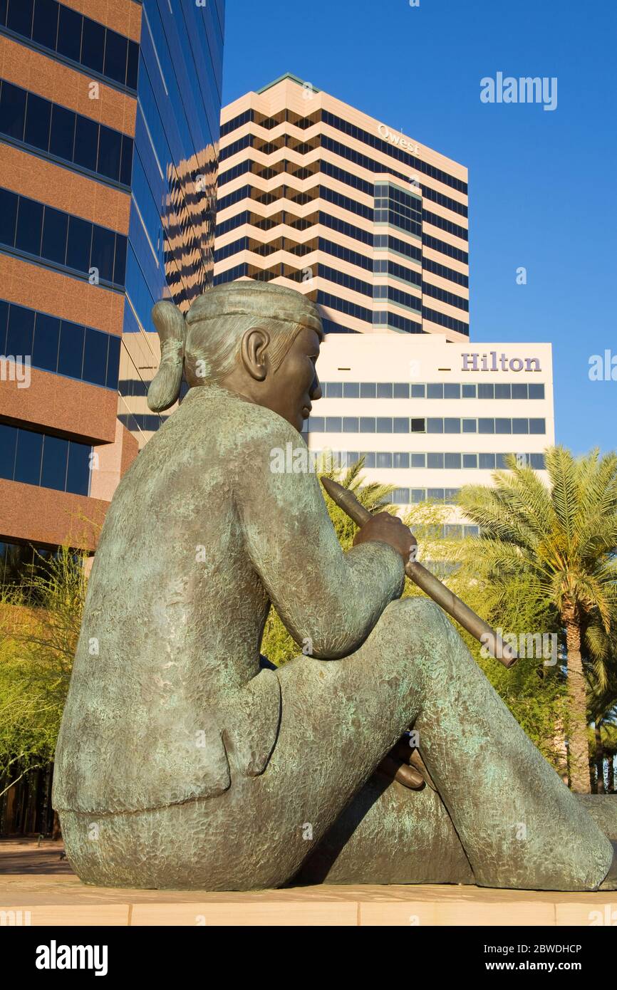 Hommage an Navajo Code Talkers von Doug Hyde, Phoenix, Arizona, USA Stockfoto