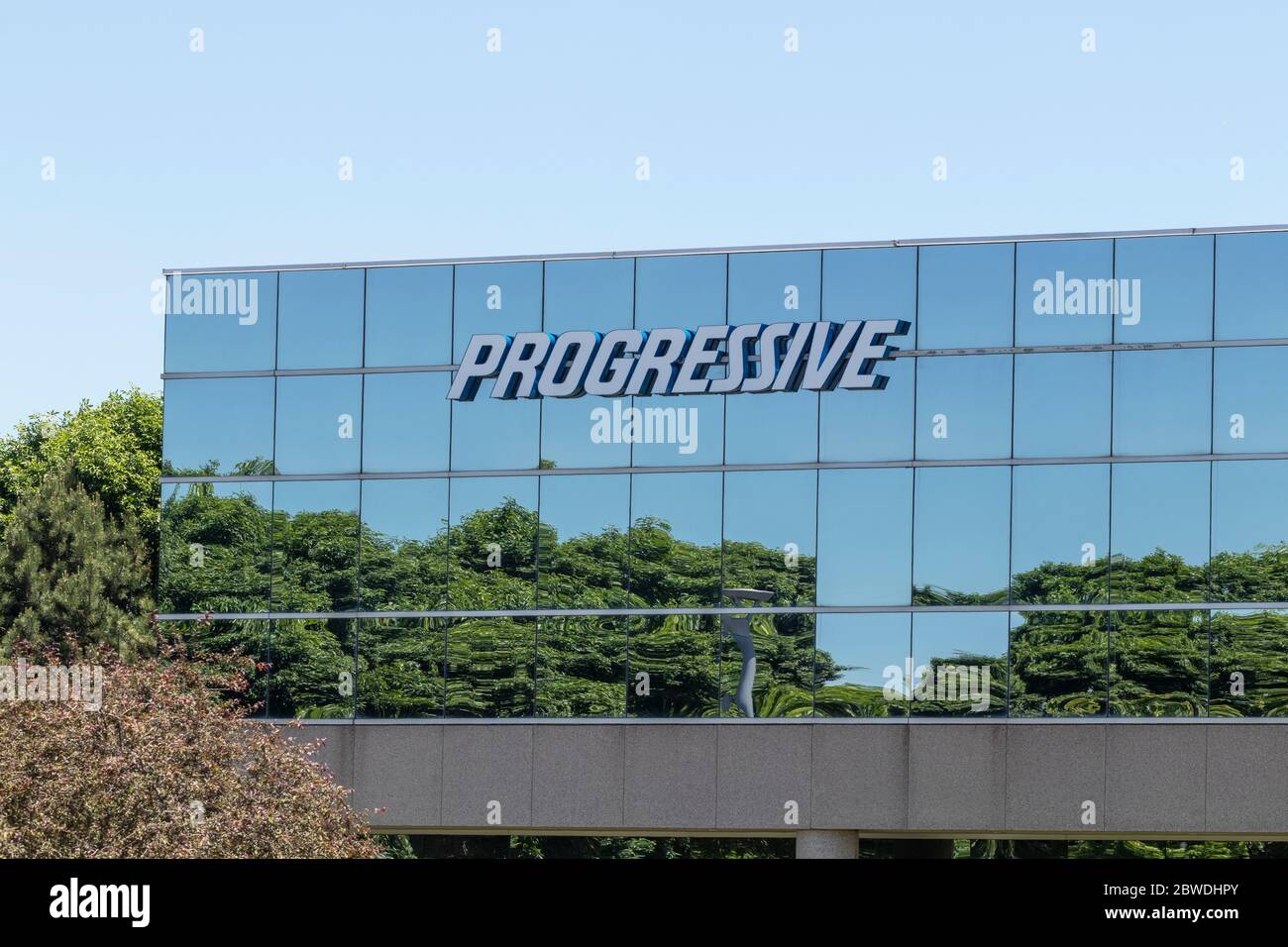 Indianapolis - Circa Mai 2020: Progressive Insurance Claims Office. Progressive versichert Motorräder, Boote, Wohnmobile und Nutzfahrzeuge. Stockfoto