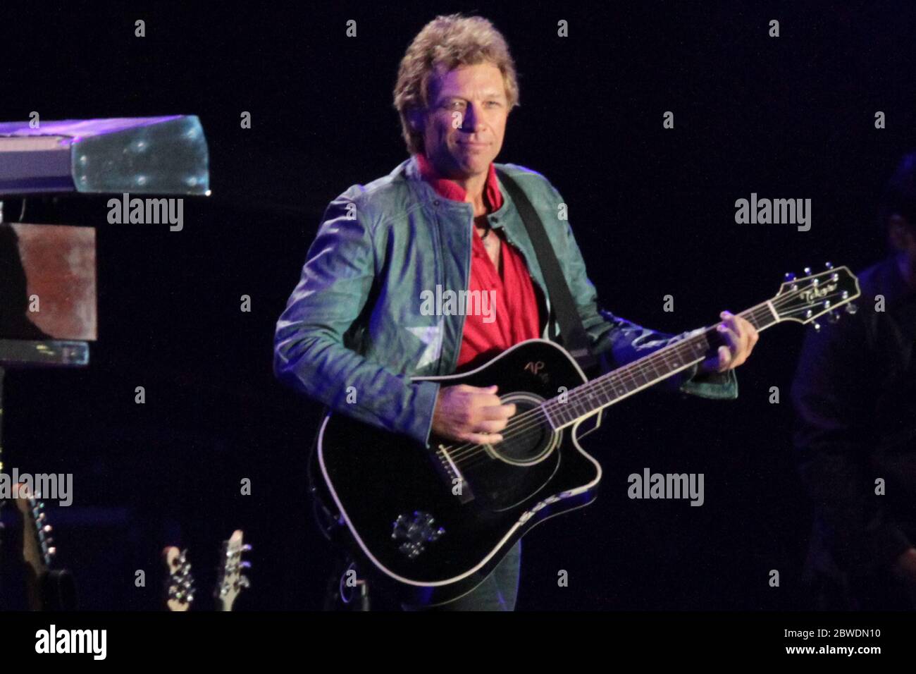 RIO DE JANEIRO, 20.09.2013: Bon Jovi tritt auf der Main Stage of Rock in Rio V in Rio de Janeiro auf (Néstor J. Beremblum / Alamy News) Stockfoto