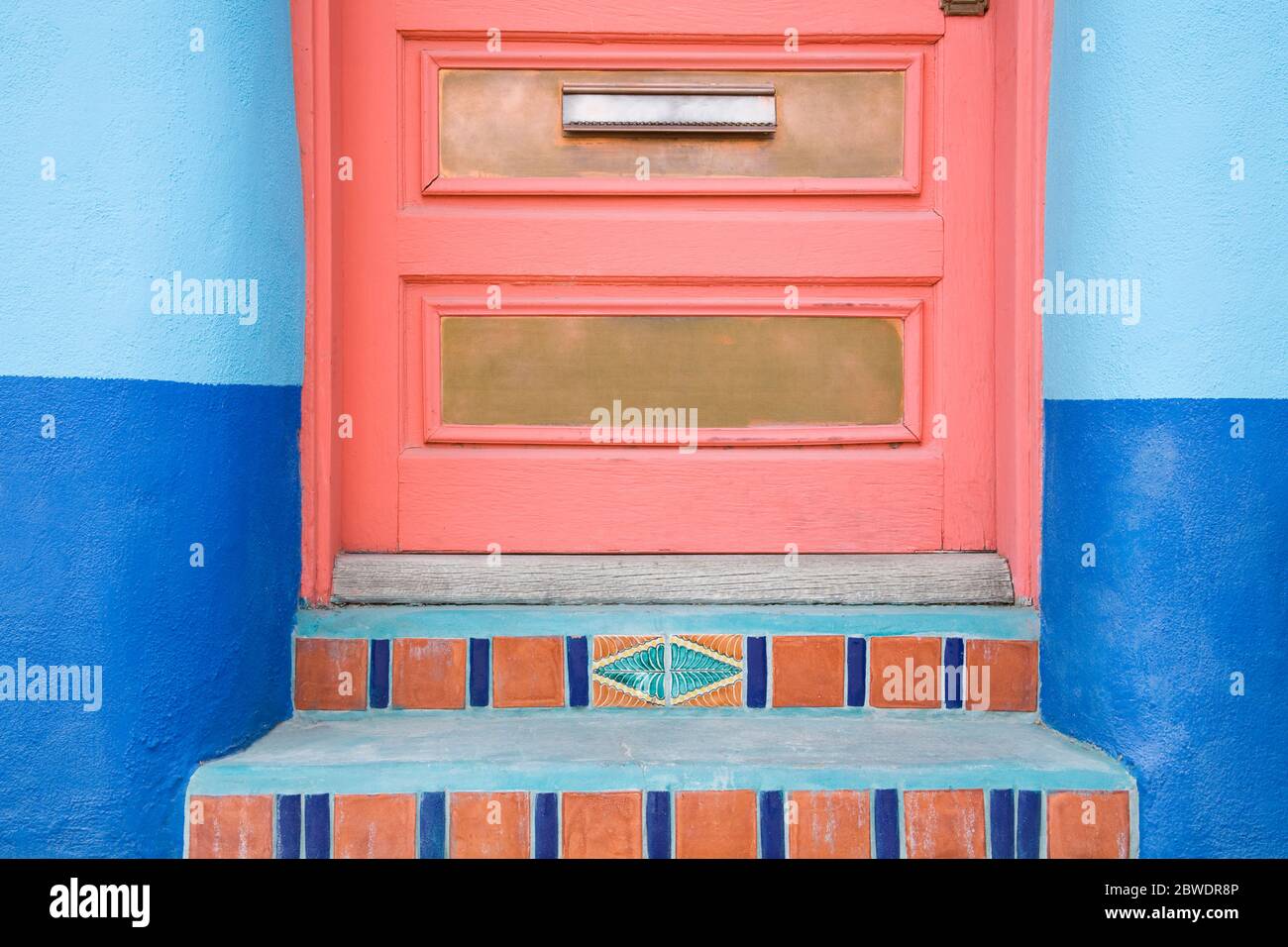 Door, El Presidio Historic District, Tucson, Arizona, USA Stockfoto