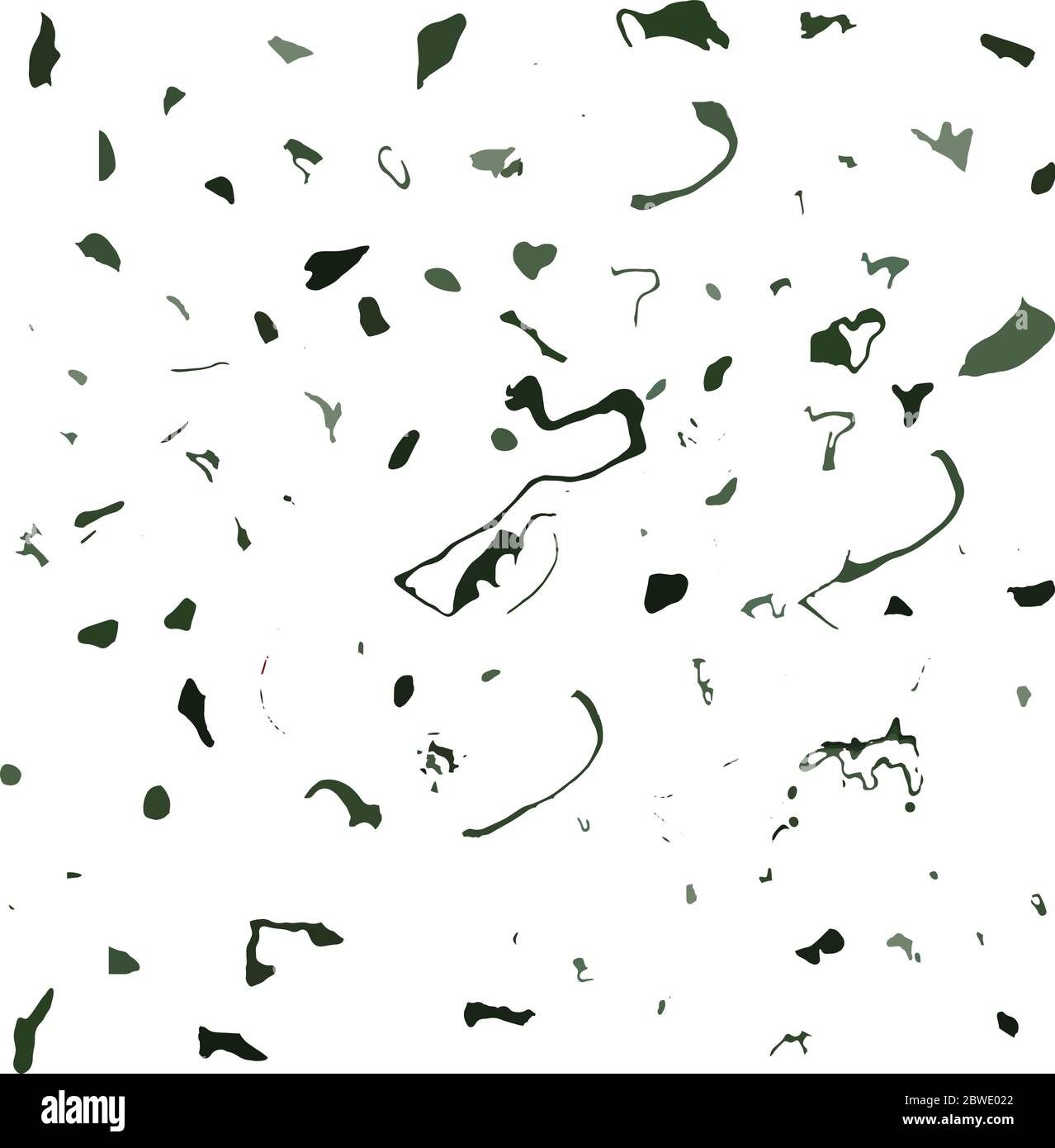 Abstraktes Design Punkt Formen isoliert auf weißem Marmor, nahtlose Muster Stock Vektor