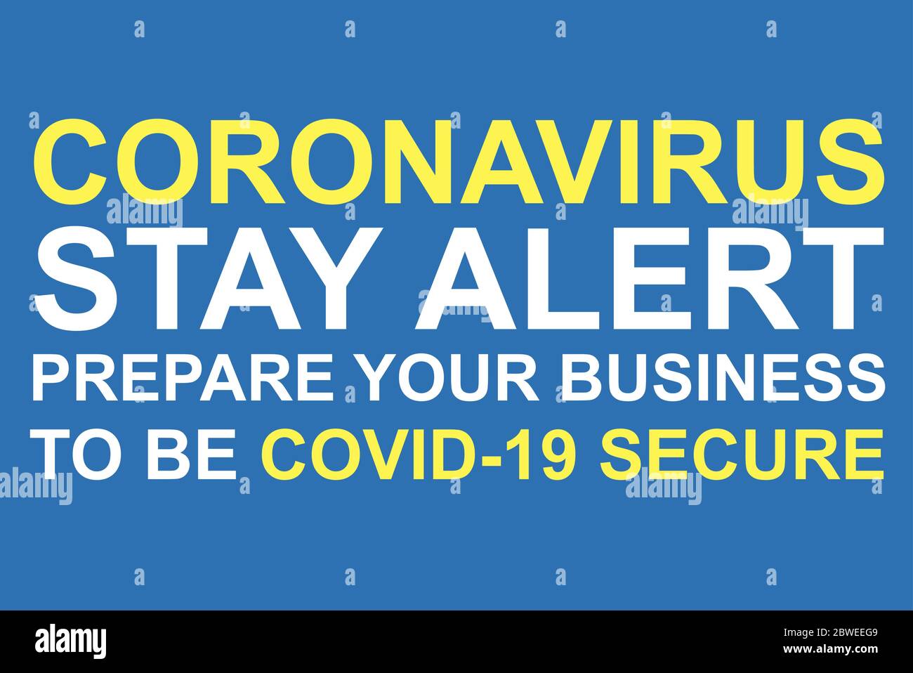 COVID-19 BUSINESS READY, BEREITEN SIE IHRE BUSINESS-ZEICHEN VEKTOR Stock Vektor