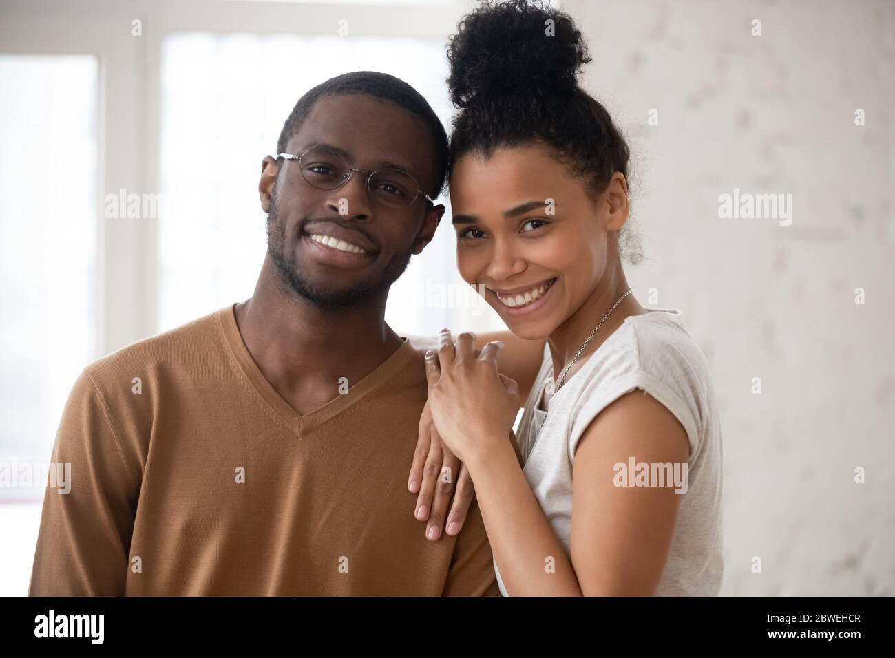Kopf geschossen glücklich afroamerikanischen Ethnizität Familie Porträt Konzept Stockfoto
