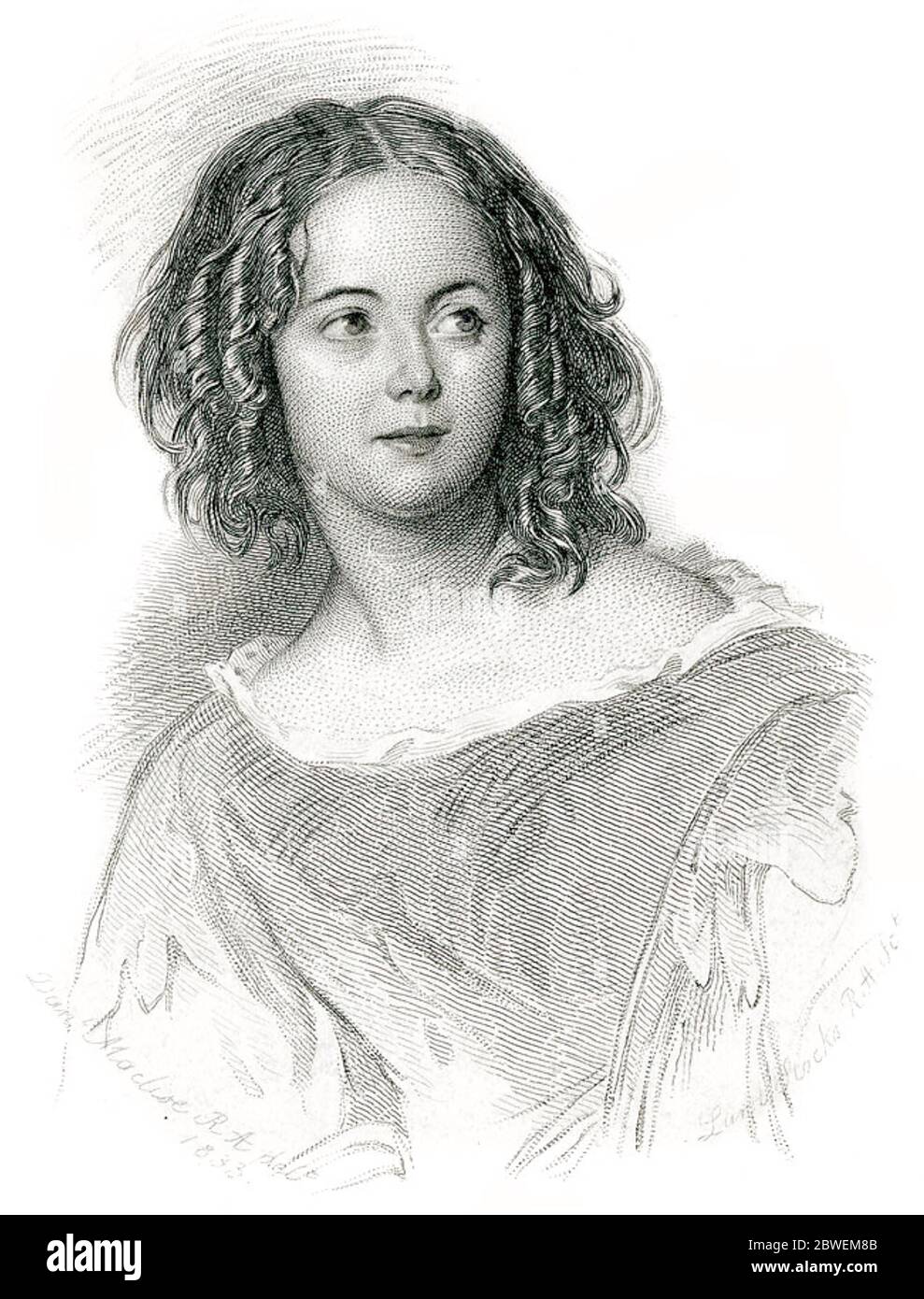 ANNA MARIA HALL (1800-1881) Irische Schriftstellerin Stockfoto