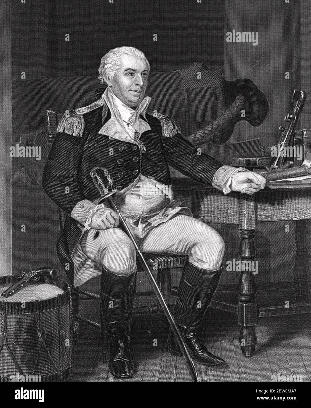 JOHN BARRY (1745-1803) Irisch-amerikanischer Offizier der US-Marine Stockfoto