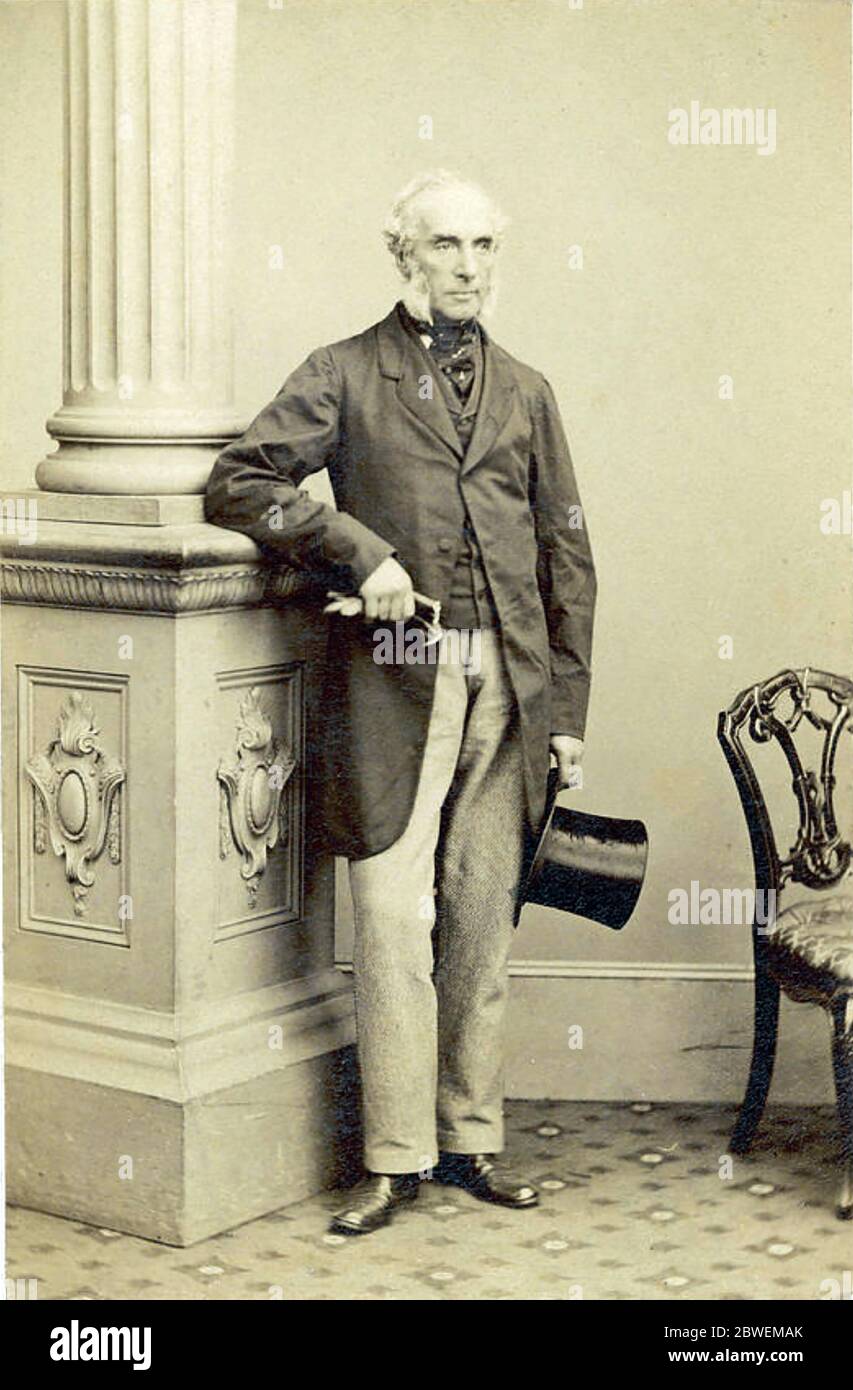 RICHARD MAYNE (1796-1868) englischer Rechtsanwaltsleiter der Londoner Metropolitan Police, um 1860. Stockfoto