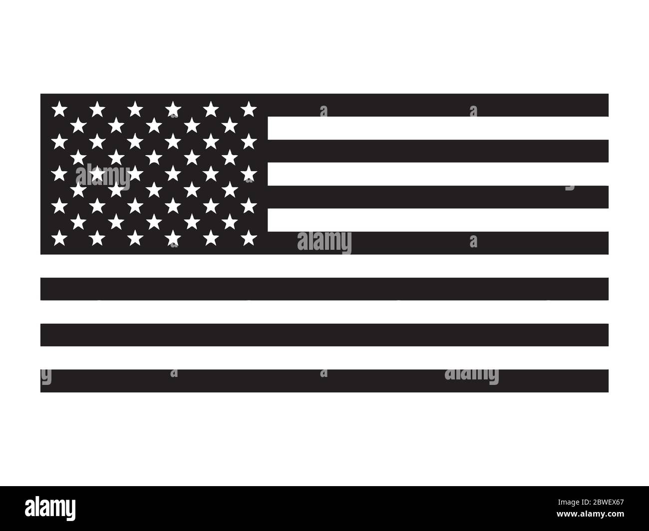 Flagge der Vereinigten Staaten von Amerika. Piktogramm mit US-amerikanischer Flagge. Das Star-Spangled Banner. EPS-Vektor Stock Vektor