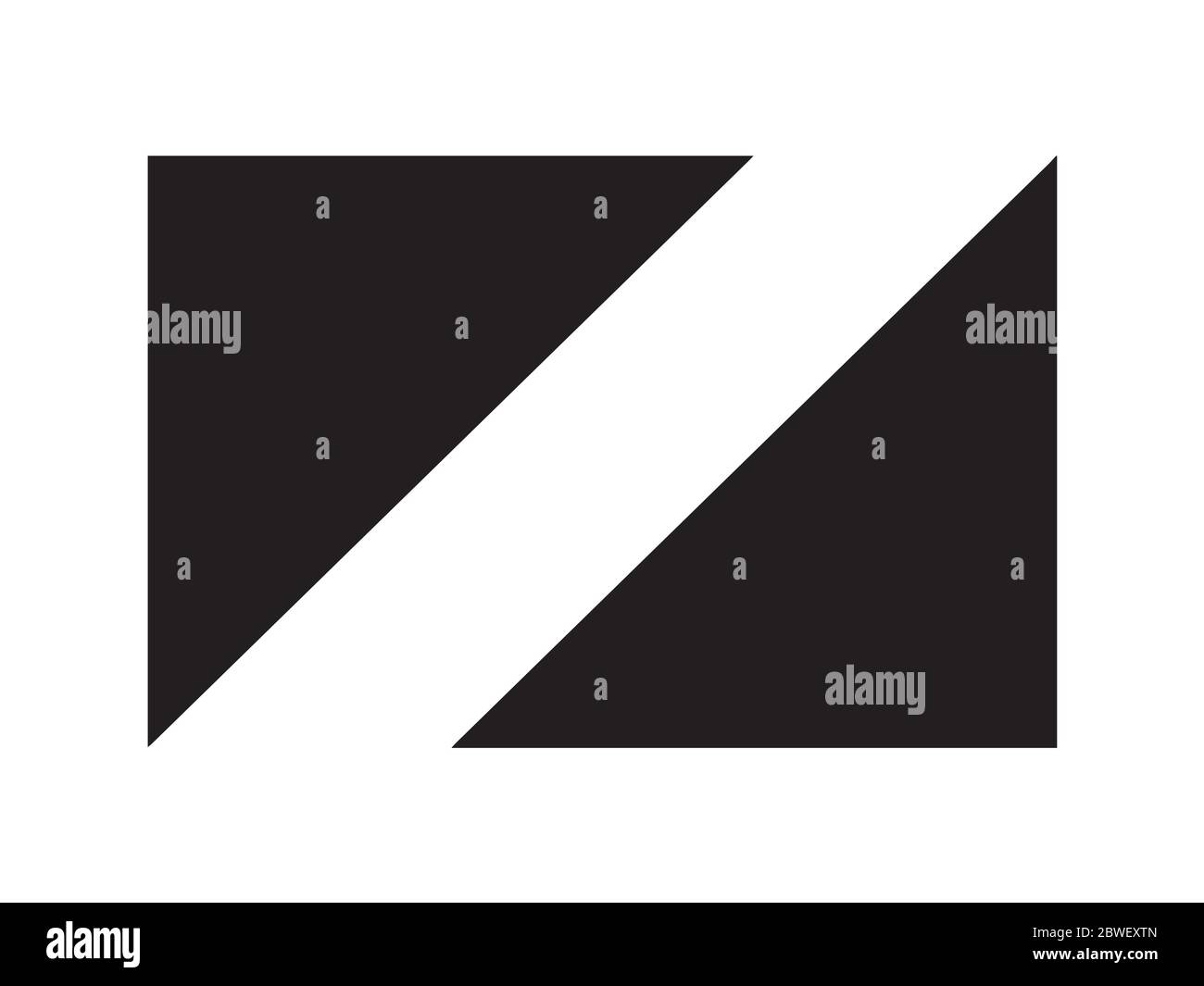 Republik Kongo. Flagge Schwarz und Weiß. Banner Mit Landeszeichen. EPS-Vektordatei für Schwarzweiß-Graustufen. Stock Vektor