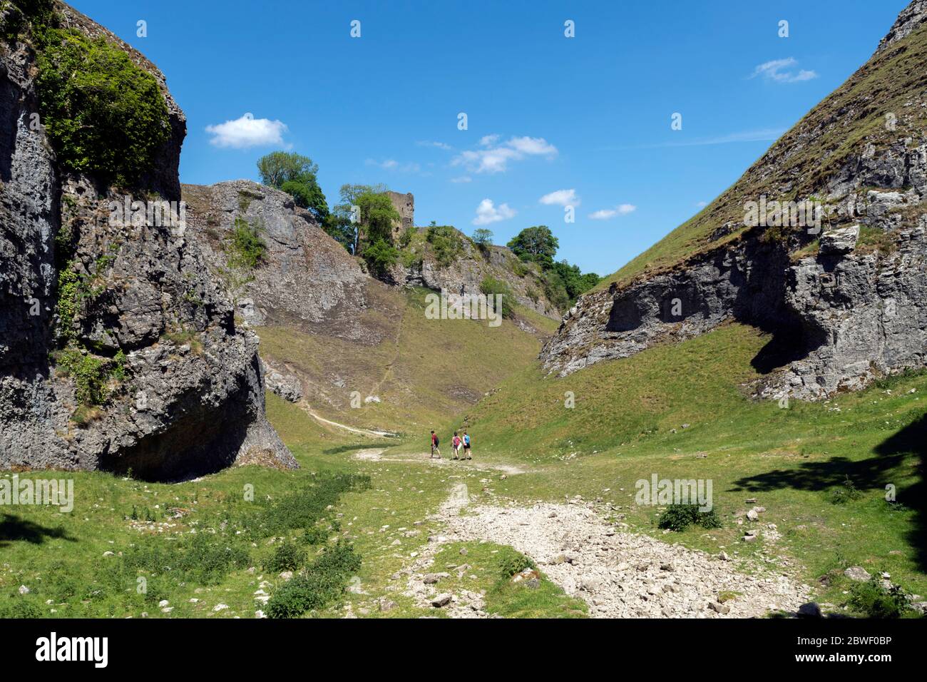 Cave Dale in der Nähe von Castleton in Derbyshire's Peak District Stockfoto