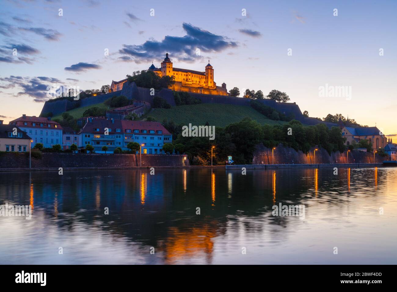 Festung Marienberg in Würzburg, Deutschland Stockfoto