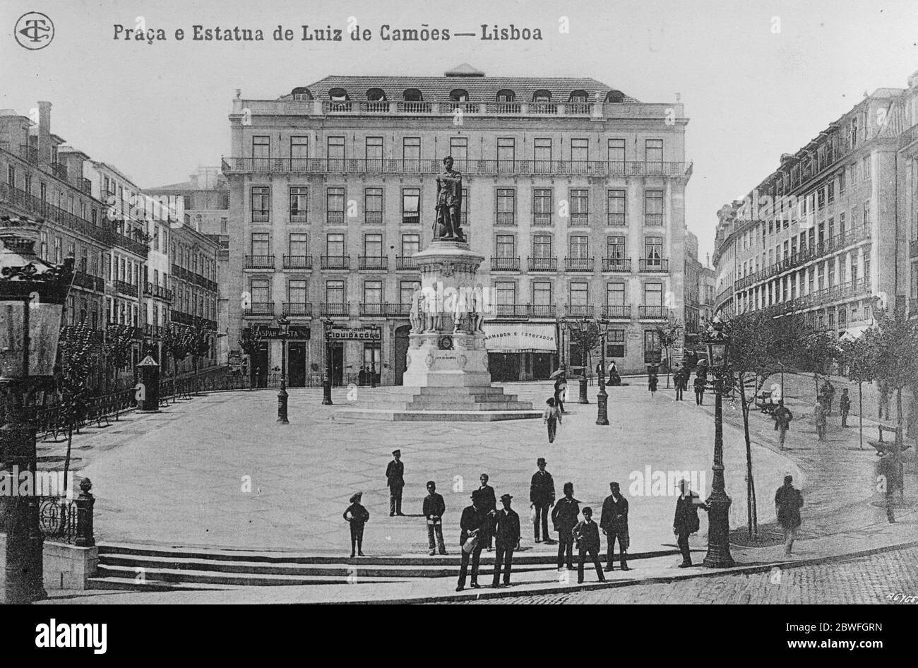 Lissabon, Camoens Square. 28. September 1920 Stockfoto