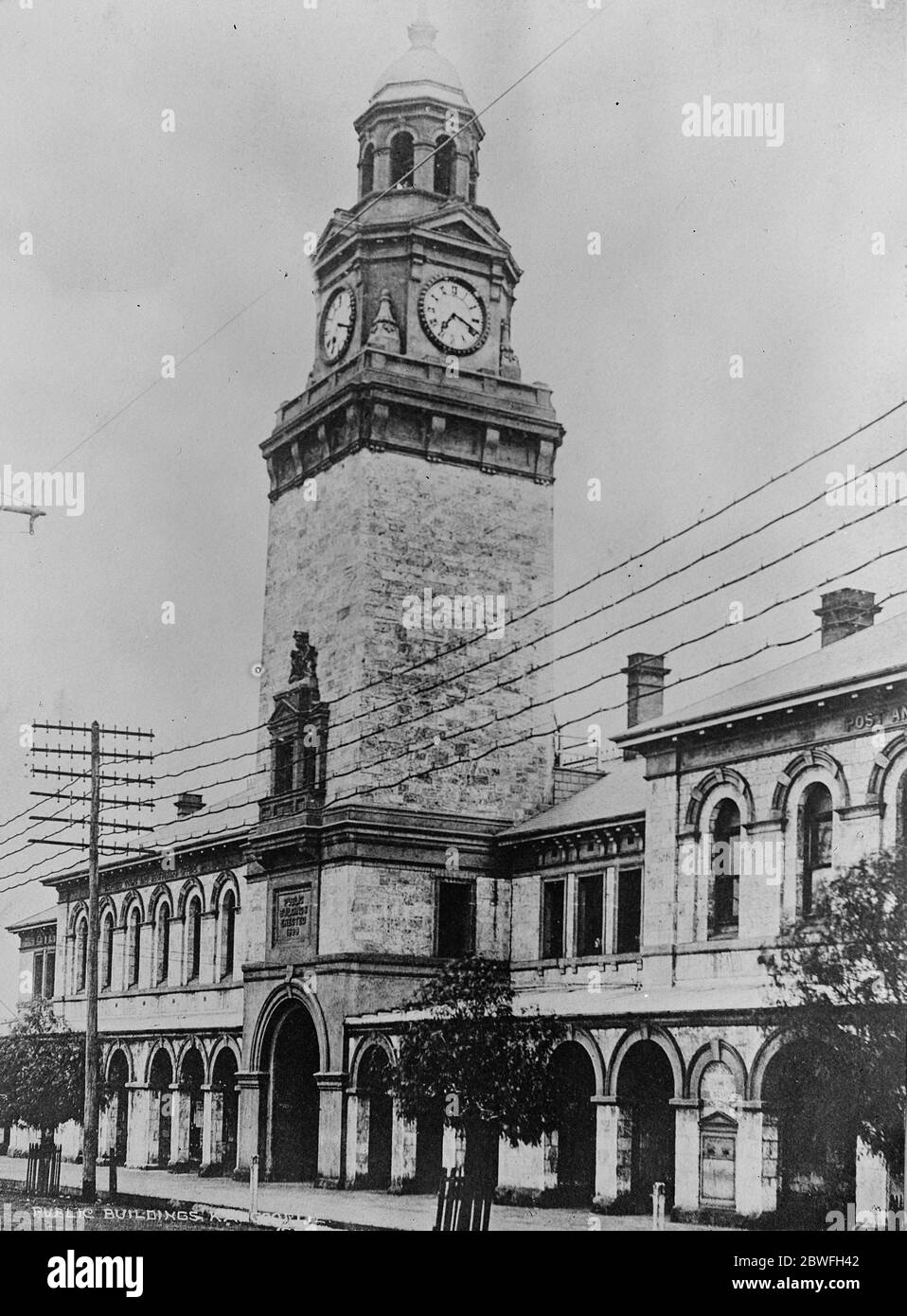 Kalgoorie , Western Australia die öffentlichen Gebäude April 1920 Stockfoto