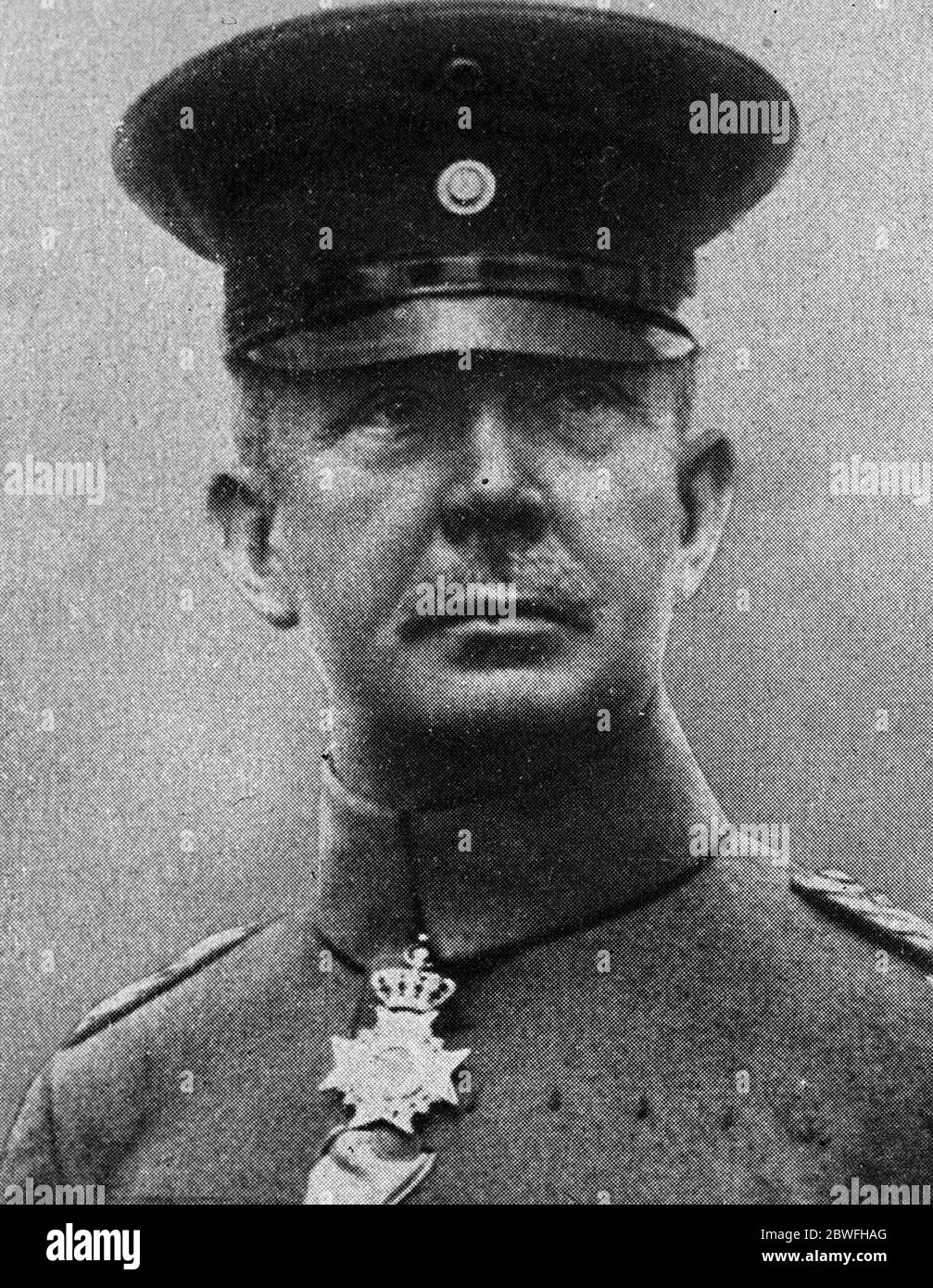 General Muller hat die Vollmacht in den Militärbezirken von Sachsen 1923 erhalten Stockfoto