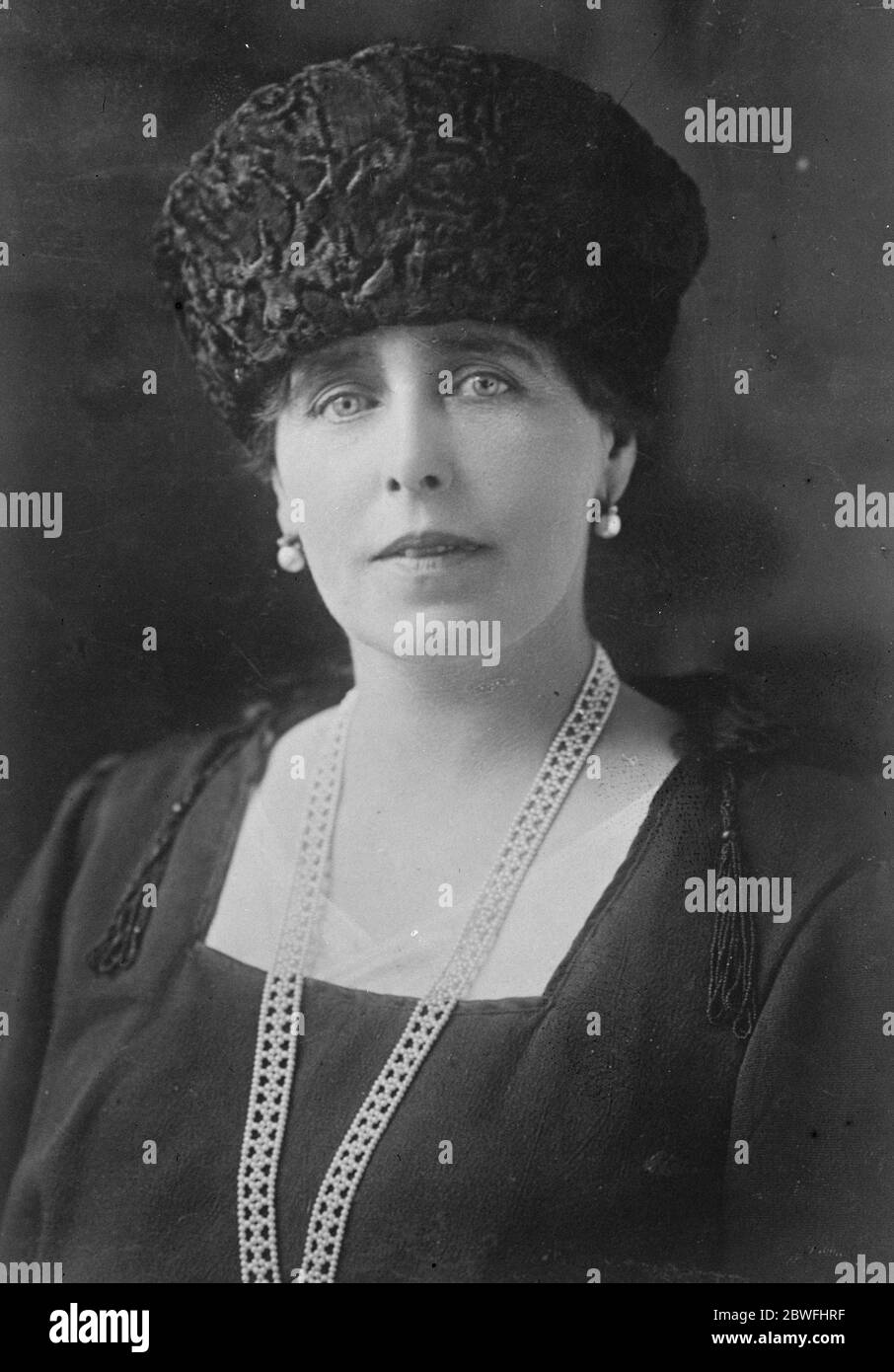 Königin Marie von Rumänien 6. Februar 1926 Stockfoto