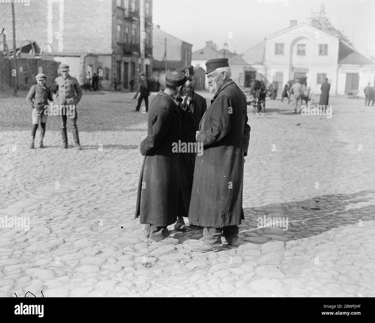 Warschau , Polen . Arten von Juden . 25. Oktober 1921 Stockfoto