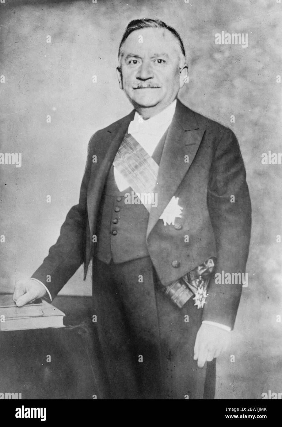 Der neue französische Präsident M Doumergue 18. Juni 1924 Stockfoto