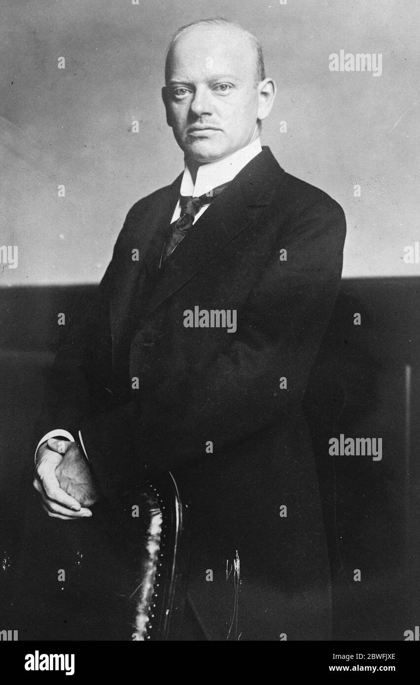 Sächsischer Militärdiktator General Muller der Militärdiktator für Sachsen . Die Sicherheits- und Staatspolizei wurden unter seine Kontrolle gestellt 22 Oktober 1923 Stockfoto