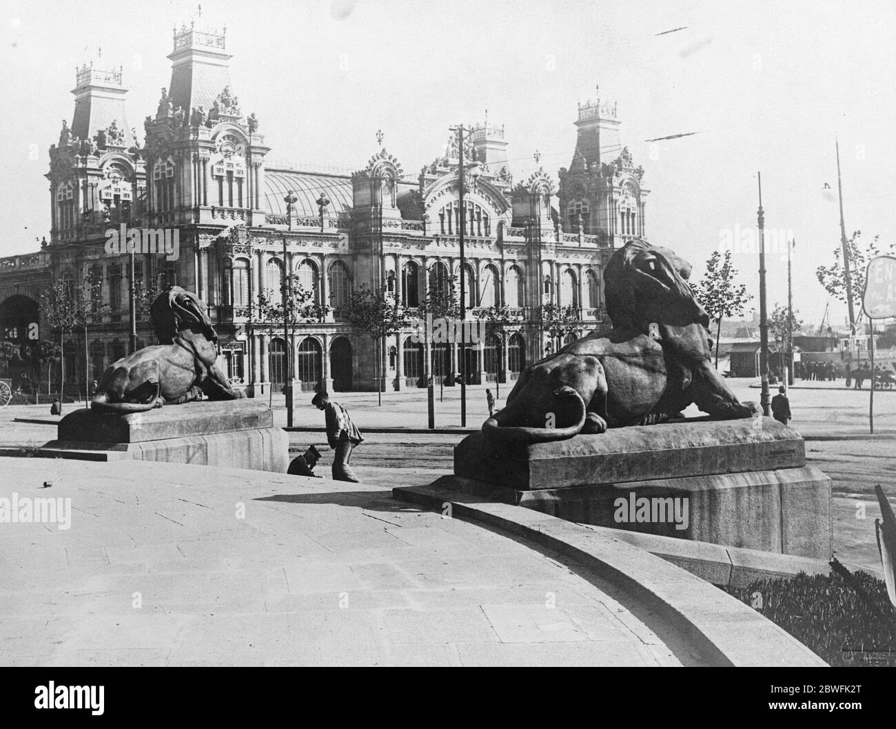 Barcelona. Die Estacion de Francia . 14. September 1923 Stockfoto