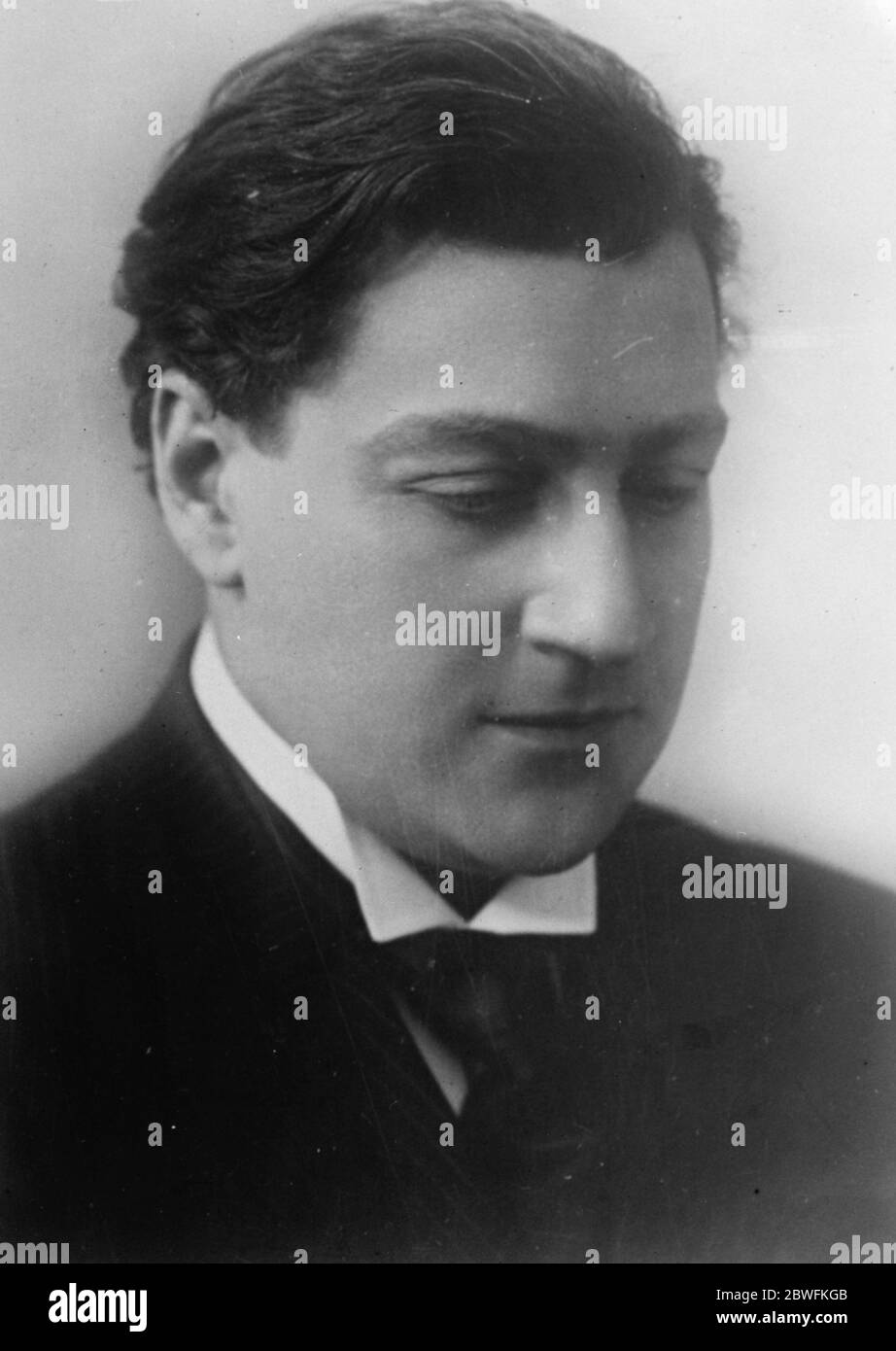 M Sacha Guitry 6. Februar 1925 Stockfoto