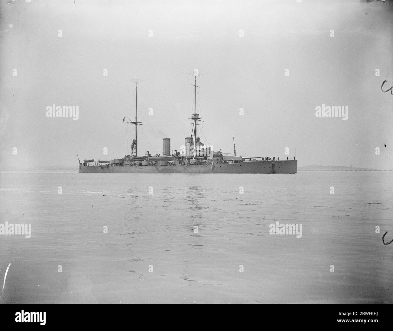 Schwedische Kriegsschiffe in Sheerness . Das Gustav V. 1923 Stockfoto