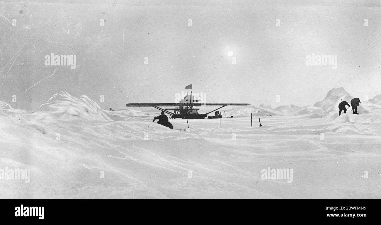 Der Polarflug die Arbeit 6. Juli 1925 Stockfoto
