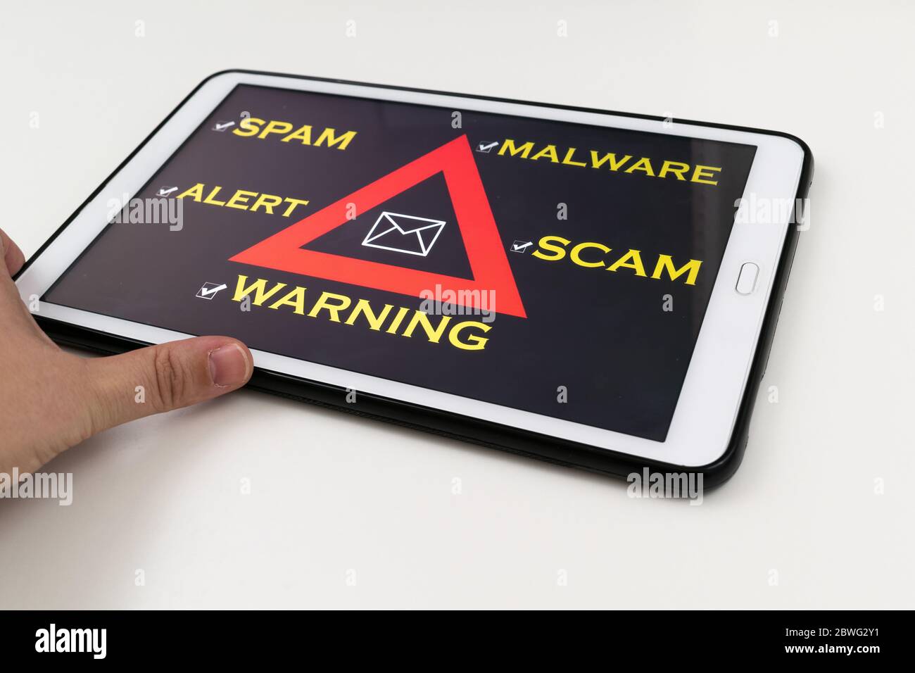 internet Spam Betrug Sicherheit Stockfoto