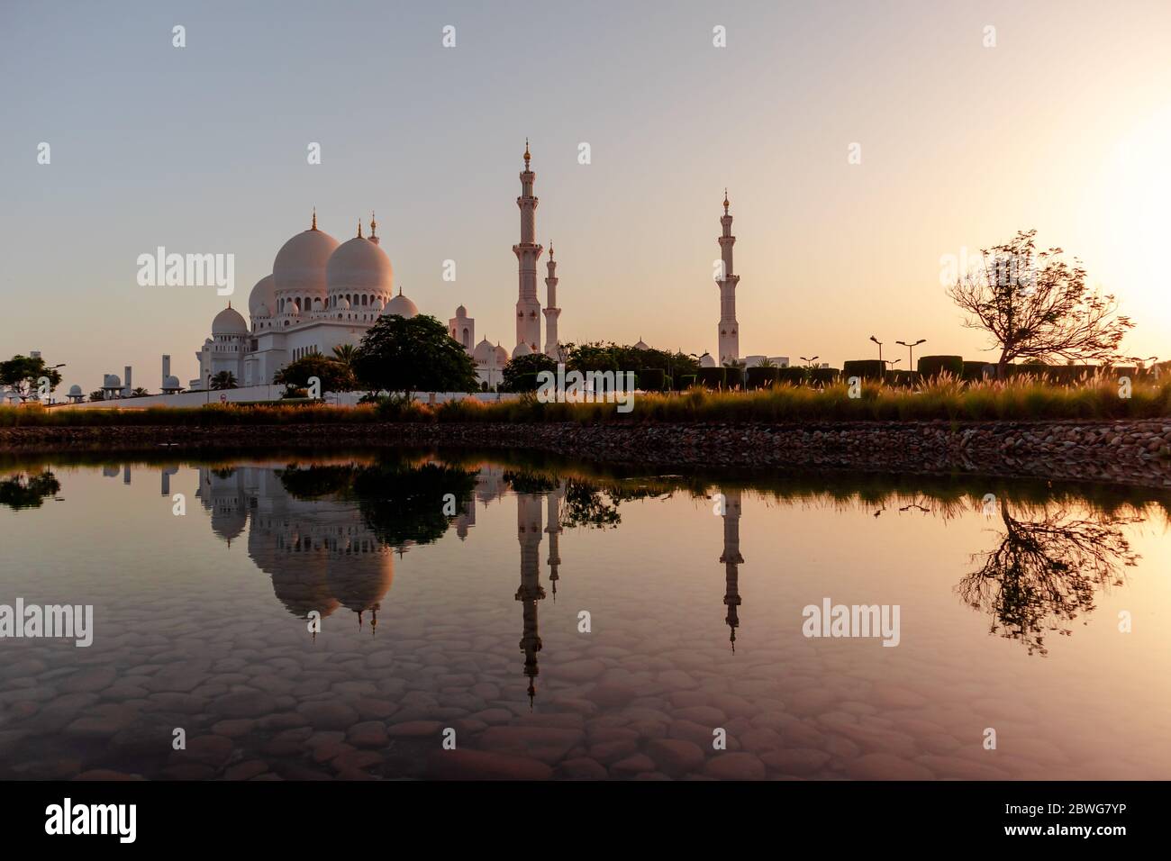 scheich zayed große Moschee in abu dhabi, VAE Stockfoto