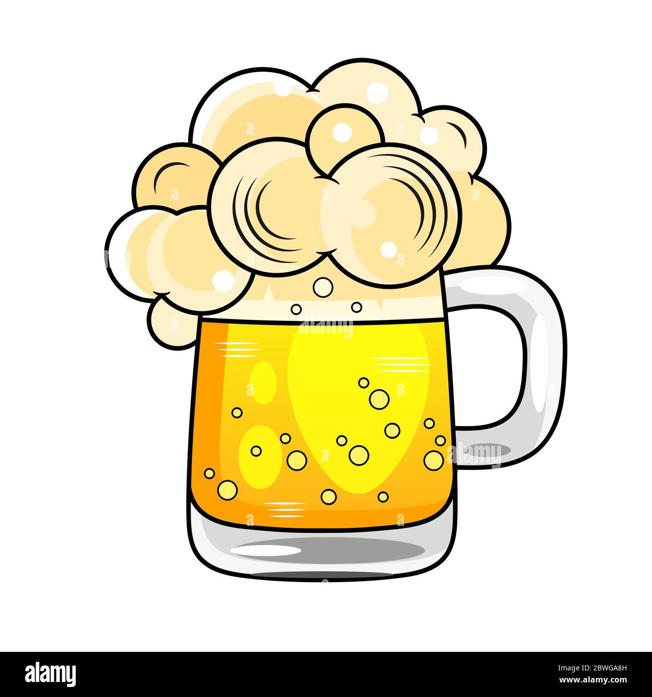 Gutes Getränk gutes Bier-Bier Jahrgang monochrome Stock Illustration, typografisches Design Stock Vektor