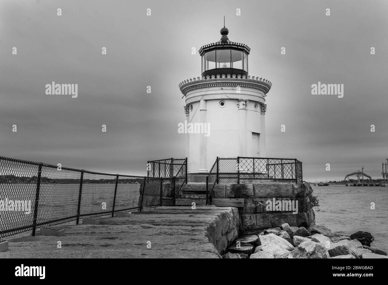 Portland Maine, Bug Lighthouse. Stockfoto