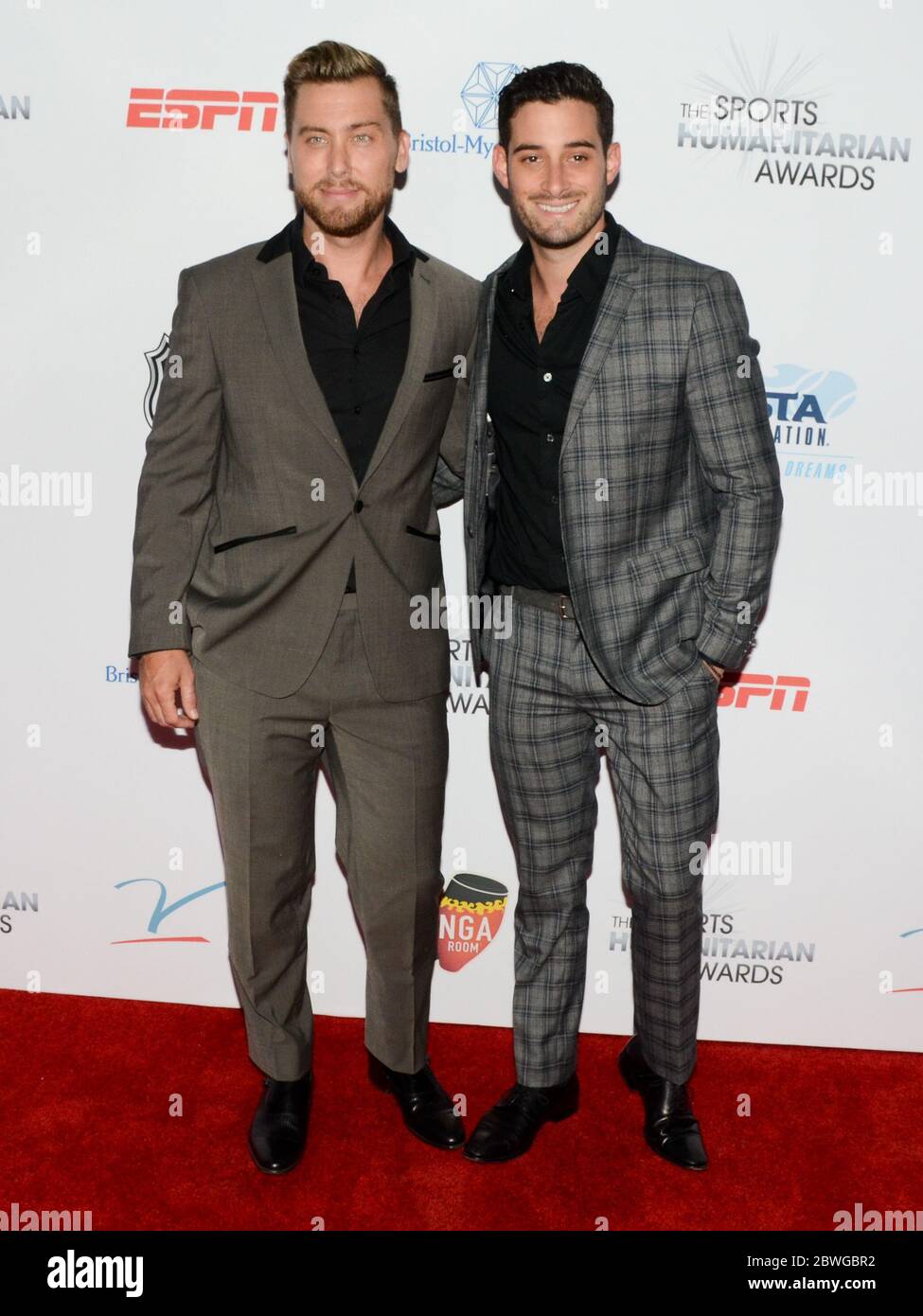 11. Juli 2017: Lance Bass und Michael Turchin nimmt an der 3. Jährlichen Sports Humanitarian of the Year Awards bei LA LIVEâ €™S die Novo in Los Angeles am 11. Juli 2017. (Bild: © Billy Bennight/ZUMA Wire) Stockfoto