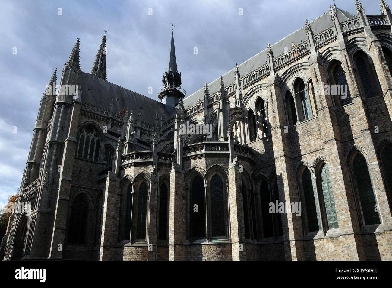 St. Martin's Cathedral, Sint-Maartenskathedraal, Sint-Maartenskerk, Ypern, Ypern, Ieper, Westflandern, Königreich Belgien, Belgien, Europa Stockfoto