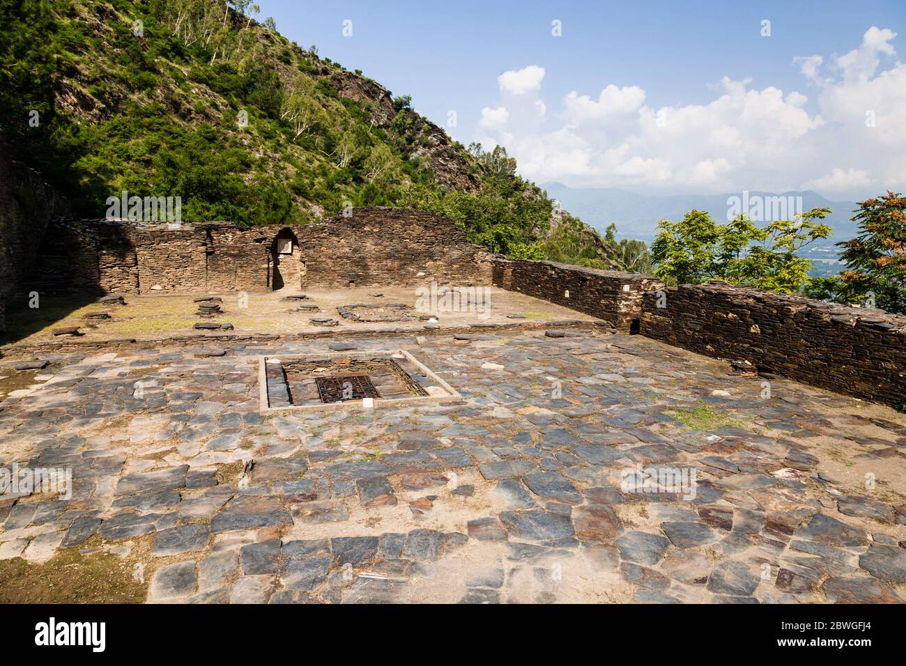 Alte Festung Raja-Gera, Raja-Geera, auf versteckten Hügel, Swat, Khyber Pakhtunkhwa Provinz, Pakistan, Südasien, Asien Stockfoto