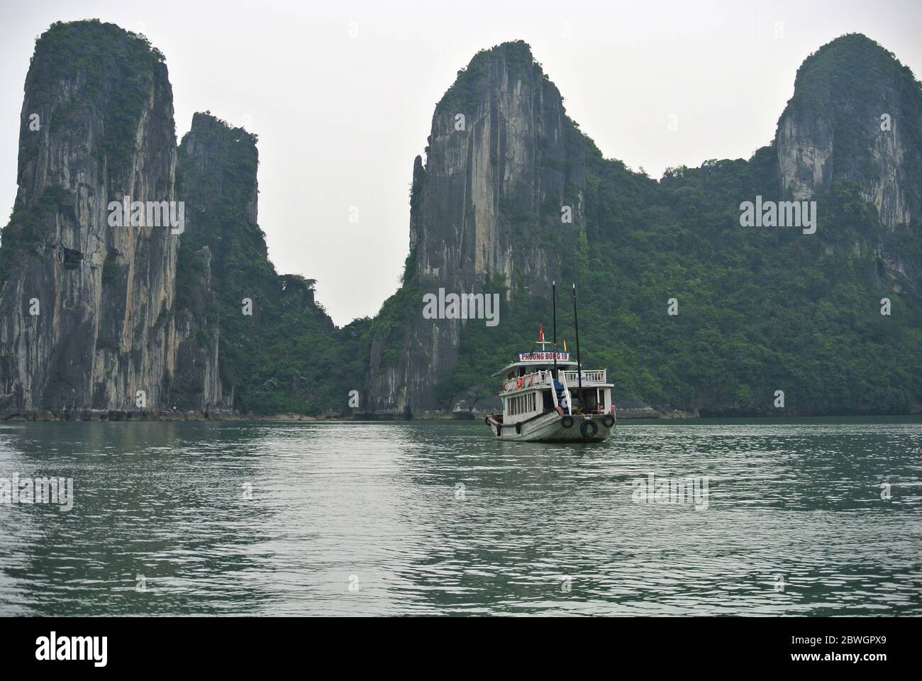 Touristenattraktion Ha Long Bay Stockfoto