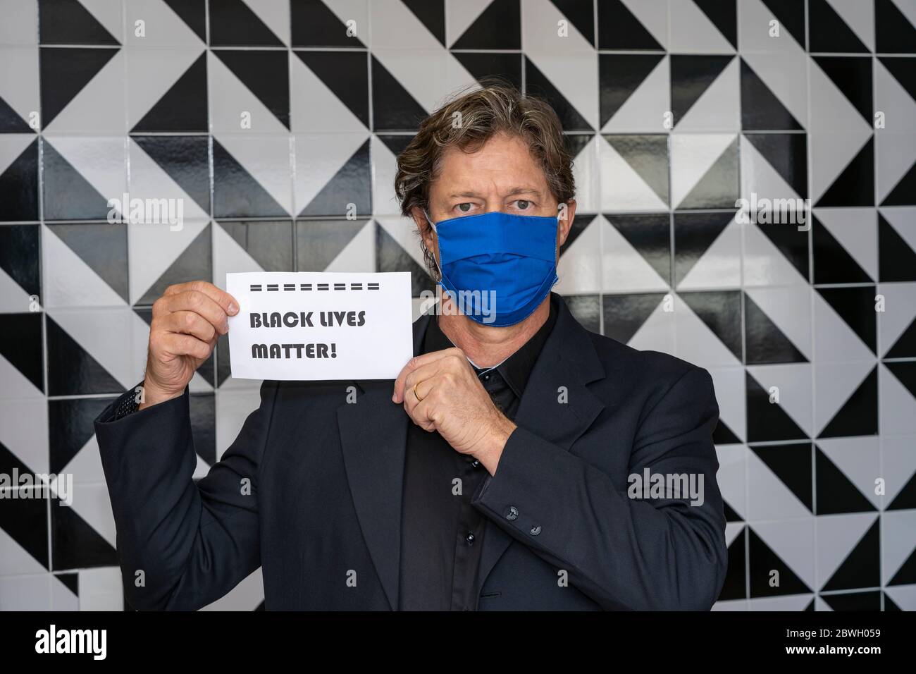 Schwarze Leben sind wichtig. Stockfoto