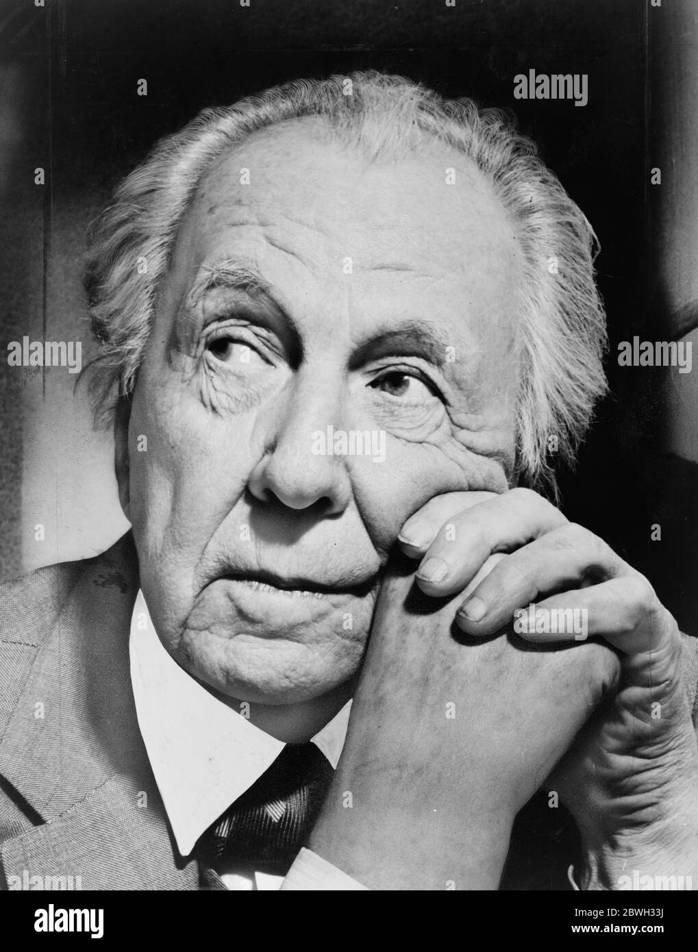 Frank Lloyd Wright (1867 – 1959) amerikanischer Architekt Stockfoto