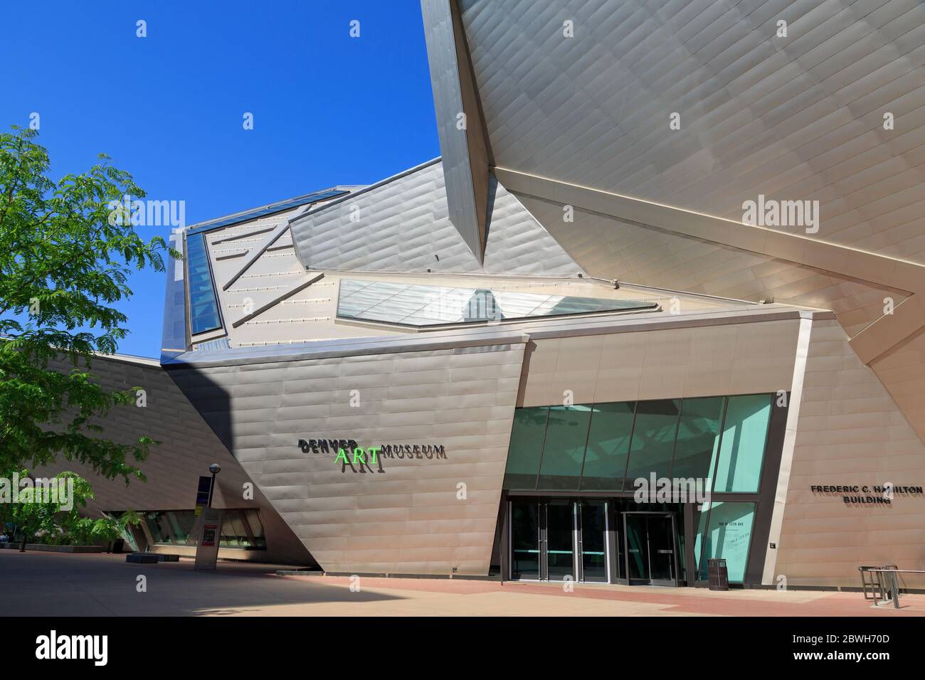 Denver Art Museum, Civic Center Kulturkomplex, Denver, Colorado, USA Stockfoto