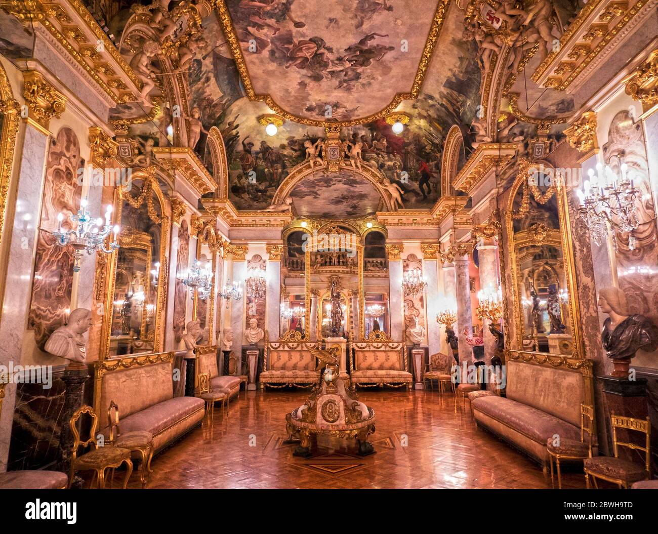 Salón de Baile. Museo Cerralbo. Madrid. España Stockfoto