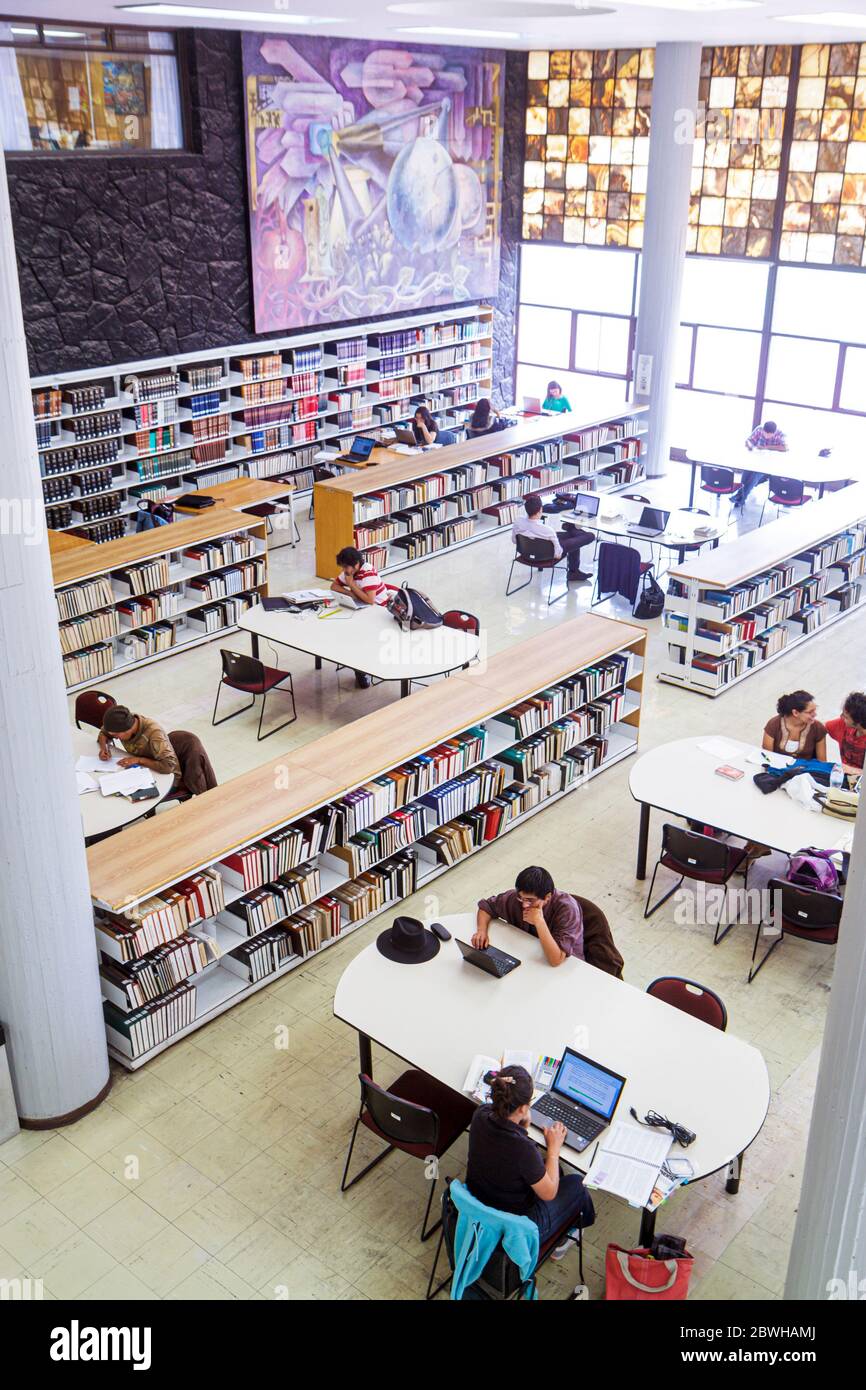 Mexiko-Stadt,DF,D.F.,Ciudad de México,Federal District,Distrito Federal,Ciudad Universitaria,UNAM,Biblioteca Central,Centr Stockfoto