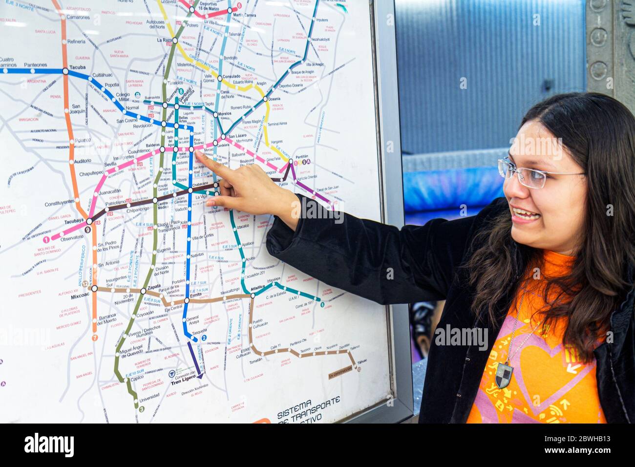 Mexiko-Stadt, DF México, Bundesdistrikt, Distrito Federal, Zona Rosa, Mexiko-Stadt, Metro-U-Bahn, Station Insurgentes, Linie 1, mexikanisches Hispanic Mex120619020 Stockfoto