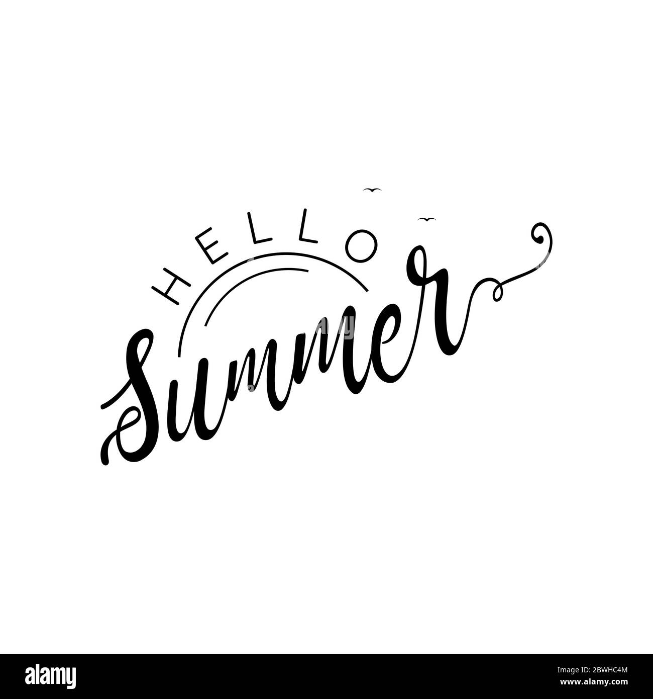 Sommer Typografie mit Sonne und Wasserwelle auch Palme. Willkommen Sommer Vektor Illustration Design Stock Vektor