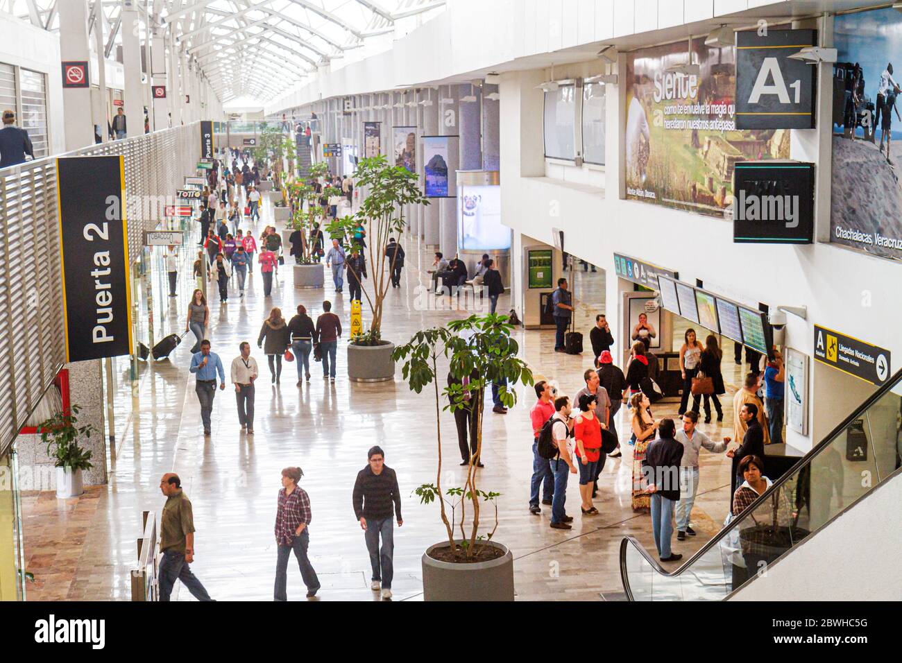 Mexiko-Stadt, DF, D.F., Ciudad de México, Federal District, Distrito Federal, Benito Juarez International Airport, Terminal 1, MEX Stockfoto