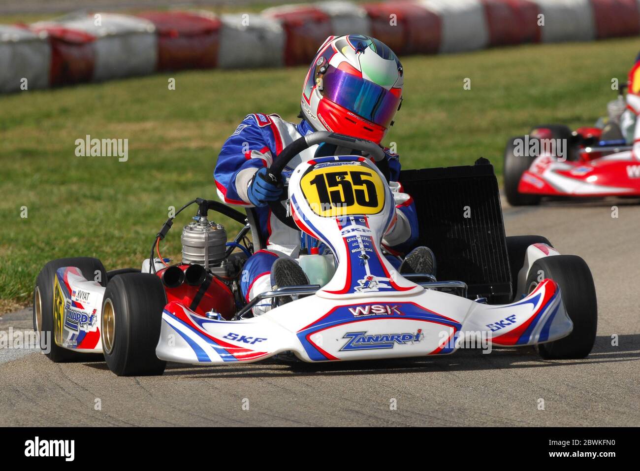 Daniil Kvyat, der hier in seiner Kart-Karriere gesehen wurde, Kvyat, ist ein russischer Formel-1-Rennfahrer, der derzeit für das Team Scuderia AlphaTauri fährt. Stockfoto