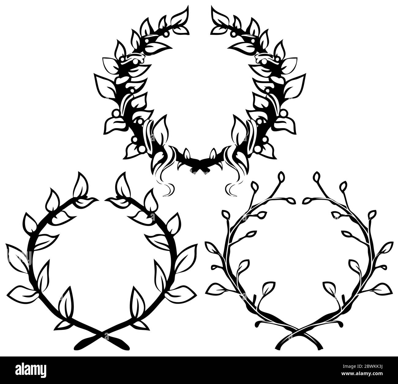 Lorbeer Vektor Vektoren Stockfotos Und Bilder Kaufen Alamy