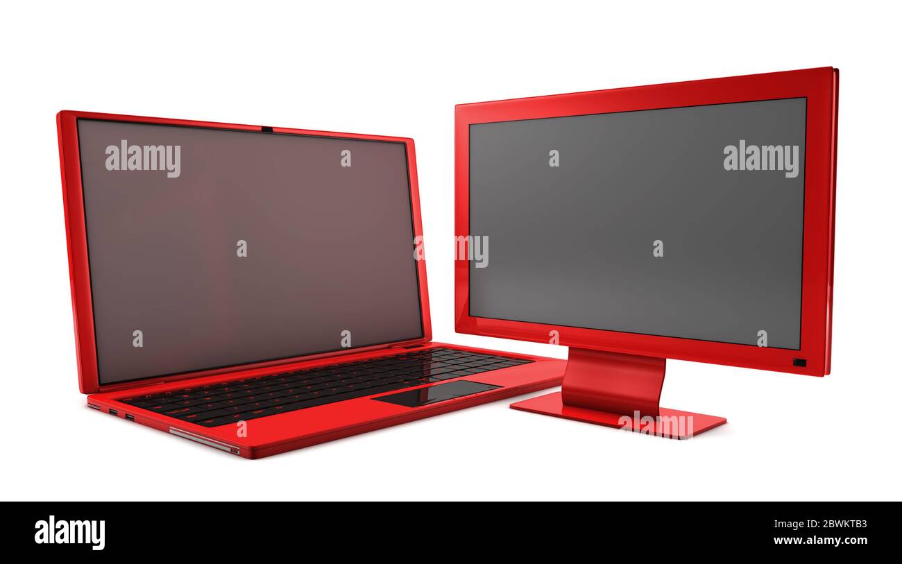 Ein Bündel von zwei Hauptkommunikationsdiensten Stockfoto