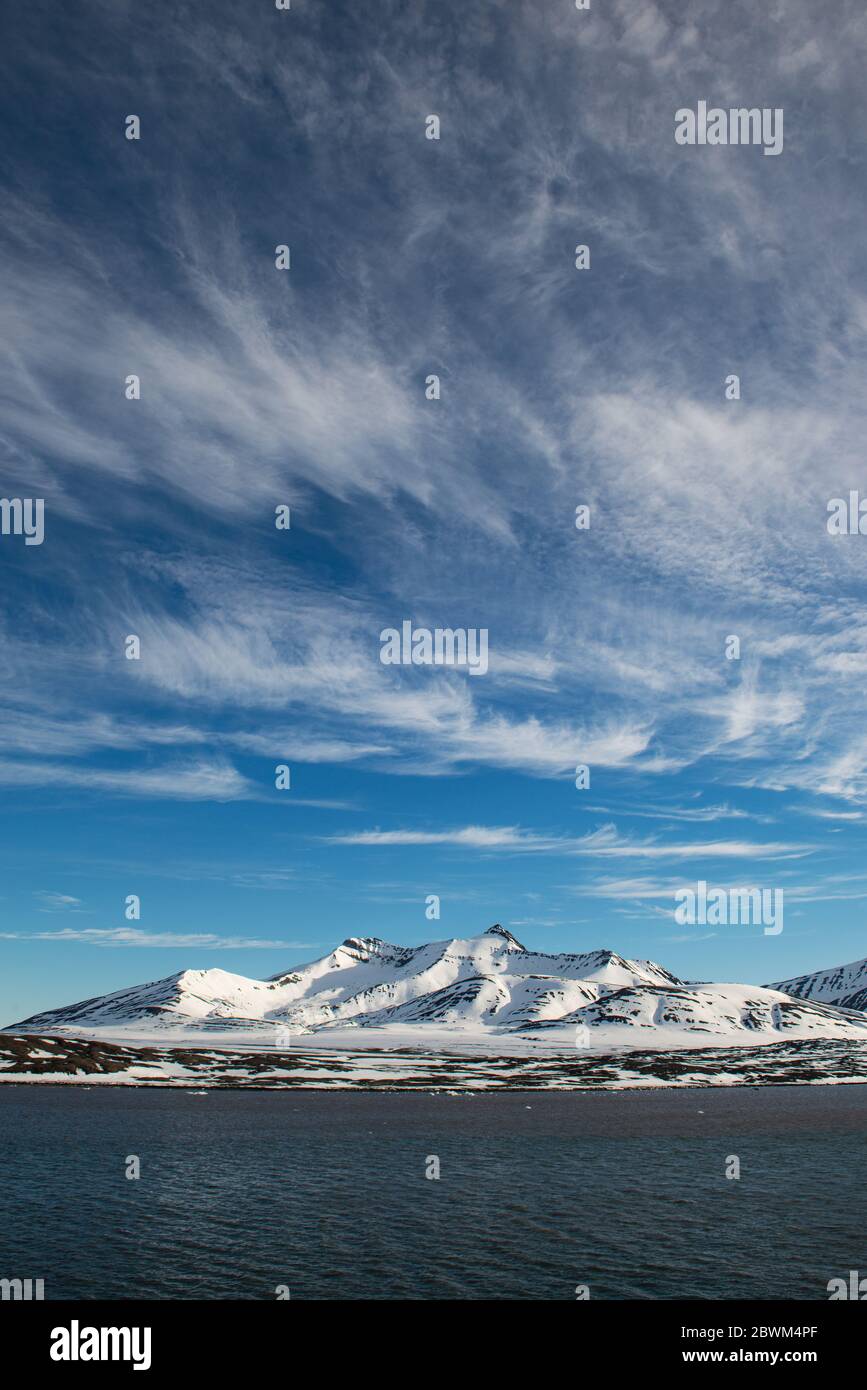 Landschaften von Svalbard Stockfoto